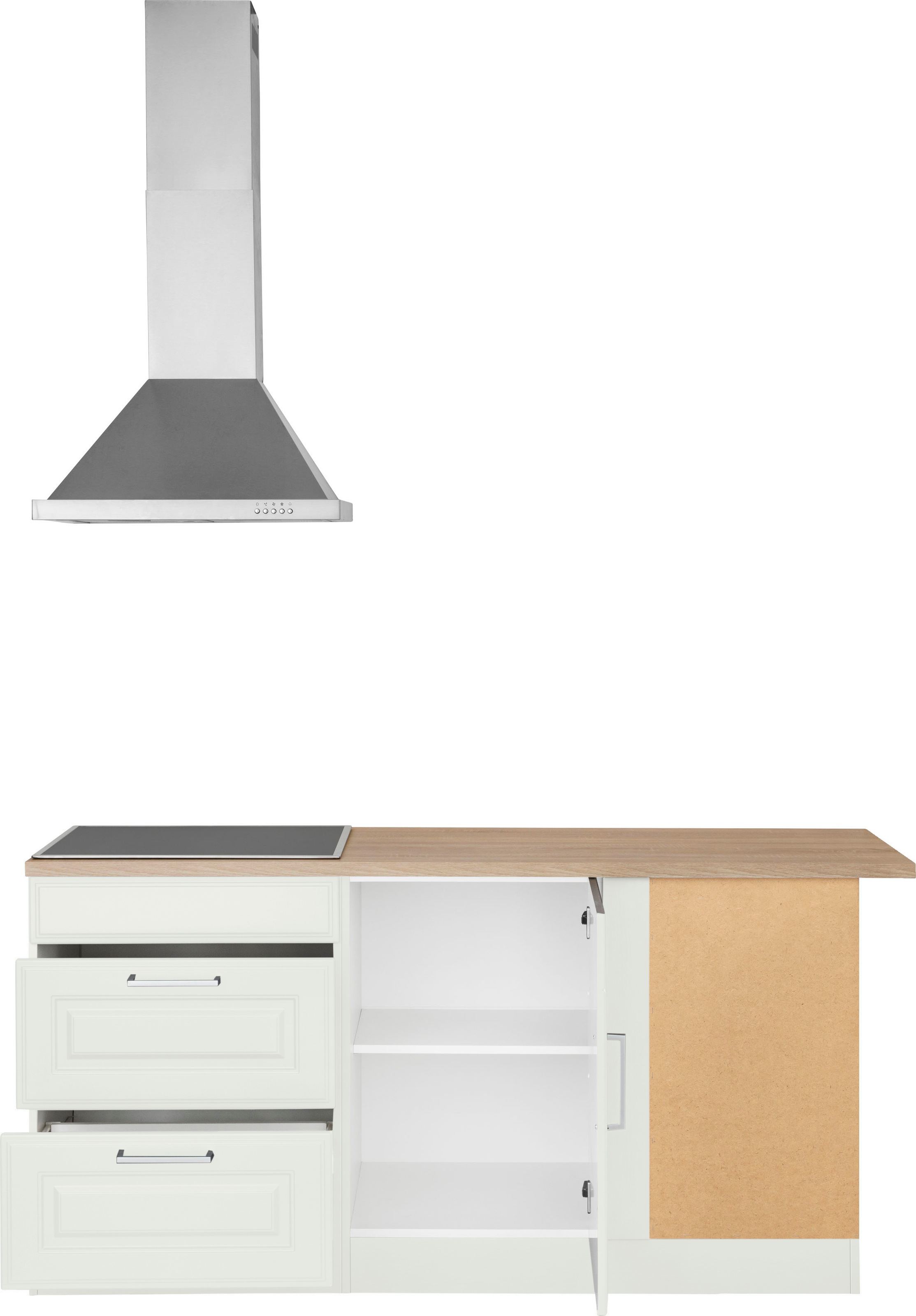 KOCHSTATION Winkelküche »KS-Stockholm« mit E-Geräten,230 x 170 cm, wahlweise mit Induktionskochfeld