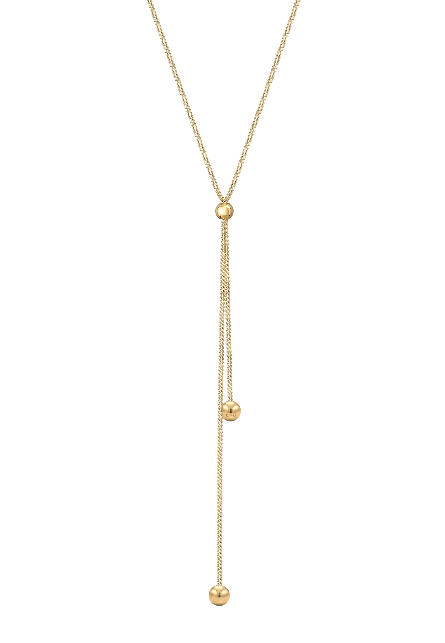 Elli Y-Kette »Halskette Y-Kette Kugel Ball 925 Sterling Silber«