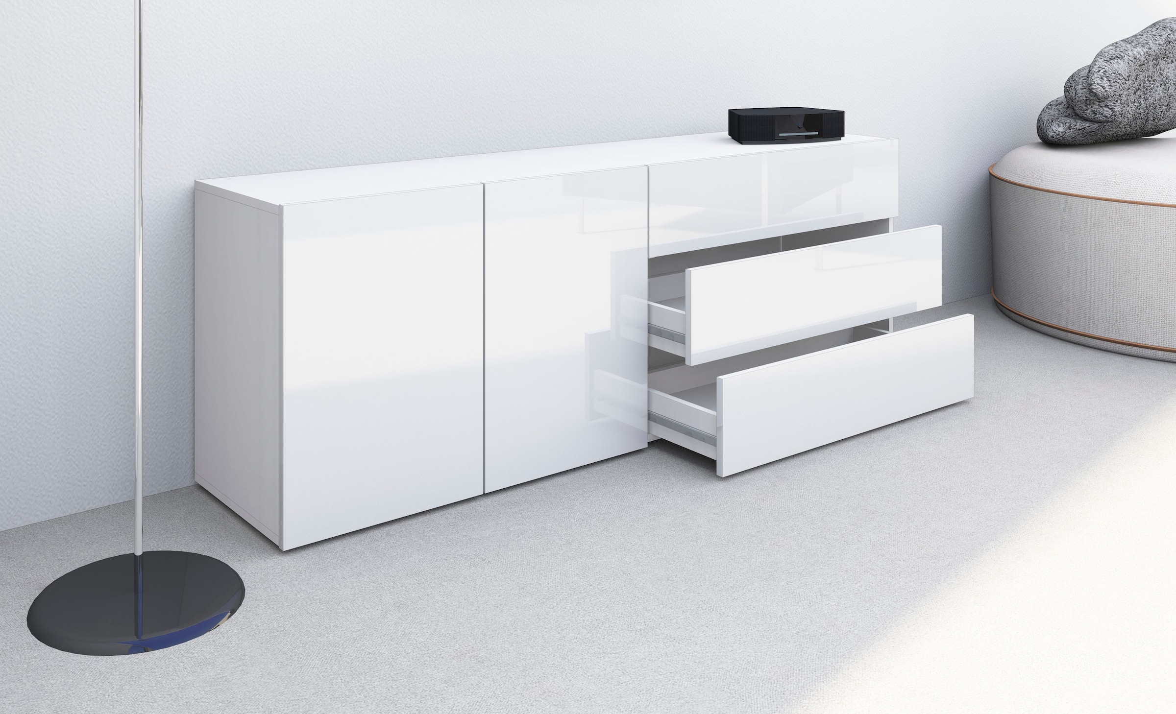 borchardt Möbel Sideboard »Sophia«, Breite 152 cm, stehend und hängend montierbar