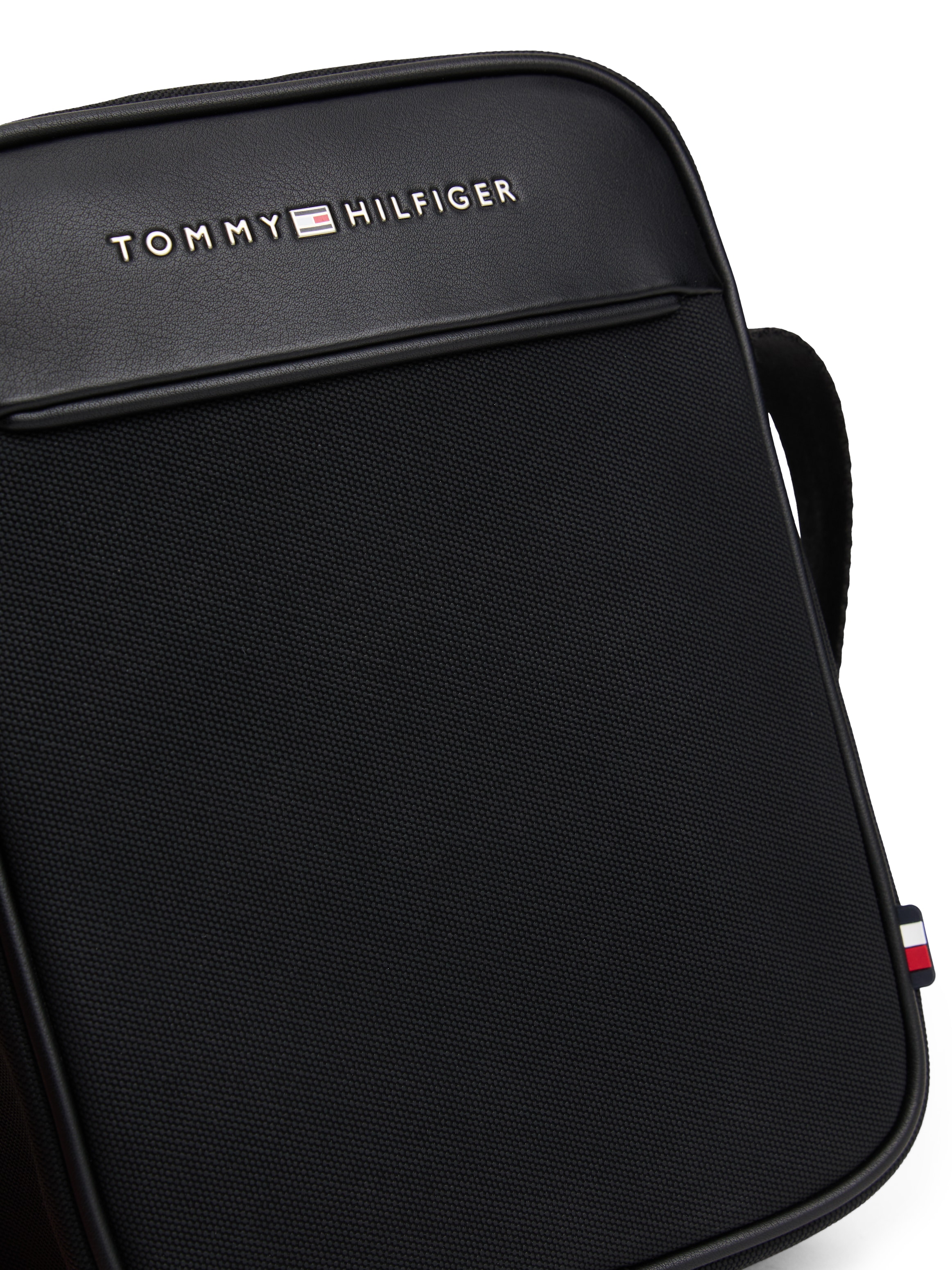 Tommy Hilfiger Mini Bag »TH FOUNDATION MINI REPORTER«, Men Umhängetasche, Schultertasche mit Logoschriftzug