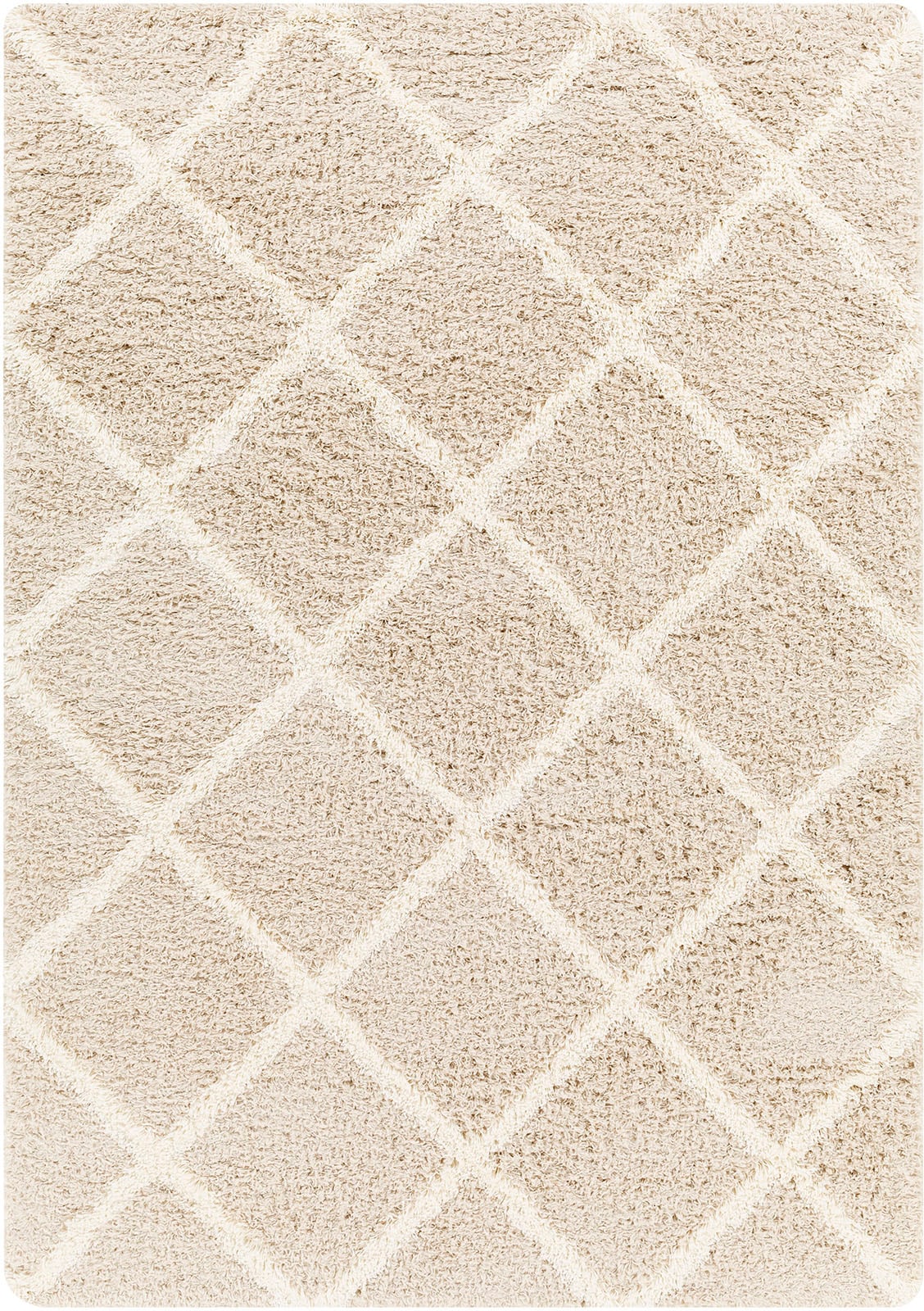 Livabliss Hochflor-Teppich »TRAKAI«, rechteckig, 52 mm Höhe, Flauschig, Langflor, Weich, Boho Wohnzimmerteppich, Grau