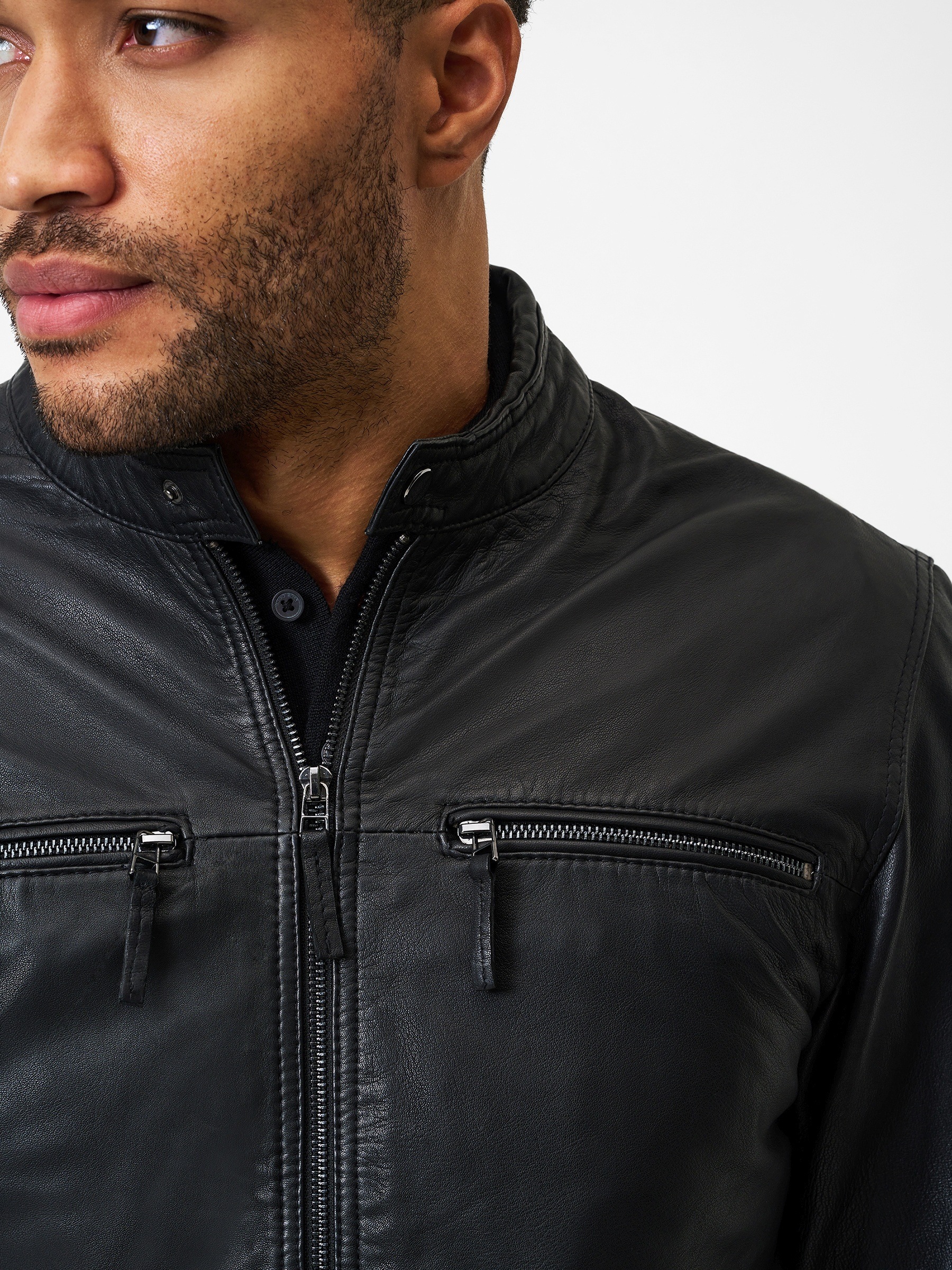 RICANO Lederjacke »Lederjacke Traveller« ohne Kapuze Handgefertigt aus echtem Leder