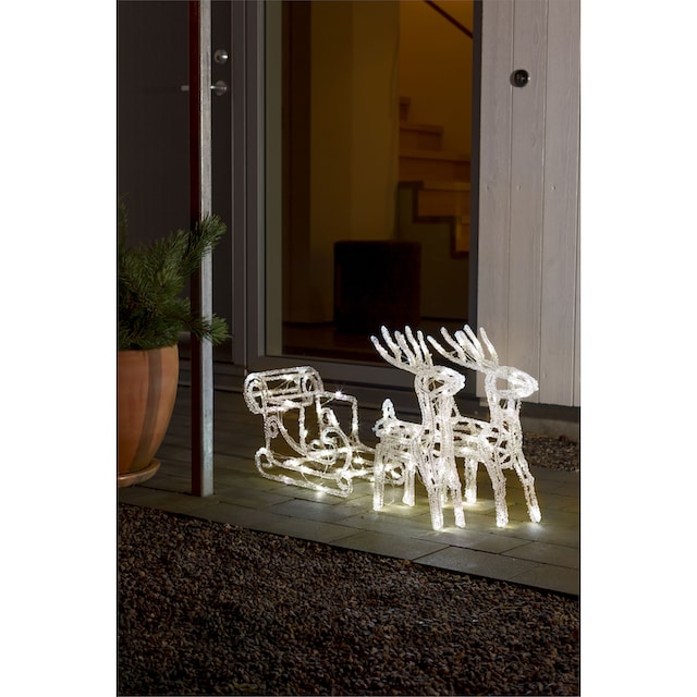 KONSTSMIDE Weihnachtsfigur »Weihnachtsdeko aussen«, (1 St.), LED Acryl-Set  \