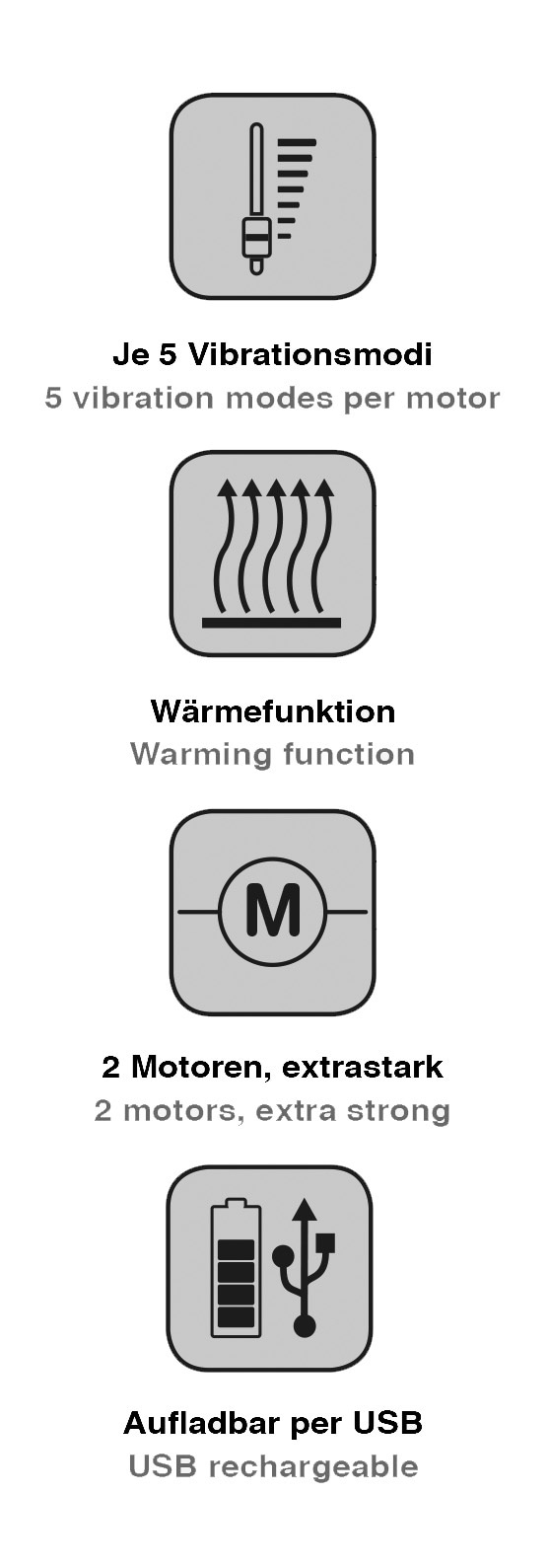 Javida Vibrator »Vibrator mit Wärmefunktion Heating Vibe«