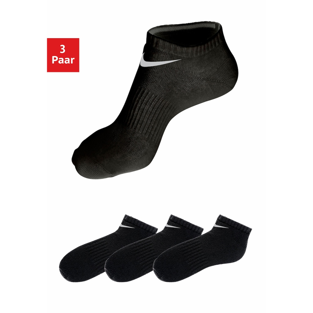 Nike Sneakersocken, (3 Paar), mit Mittelfußgummi