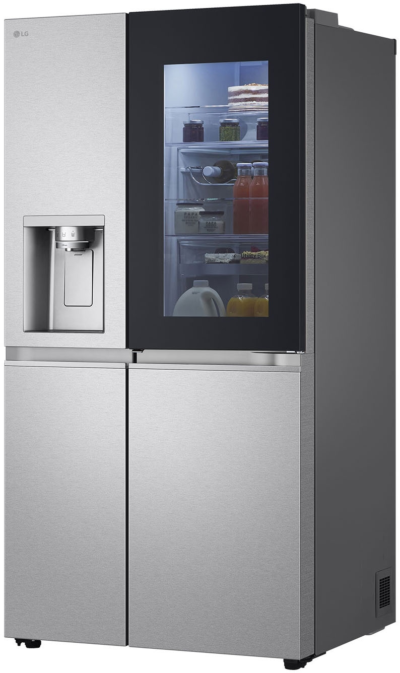 LG Side-by-Side X-Serie »GSXE90MBAD«, großes Wein- und Flaschenregal