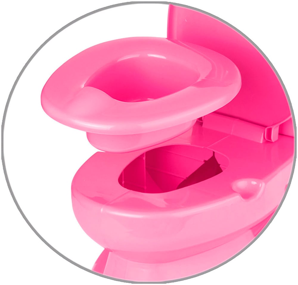 BabyGo Toilettentrainer »Baby Potty, pink«, pädagogoisches Töpfchen