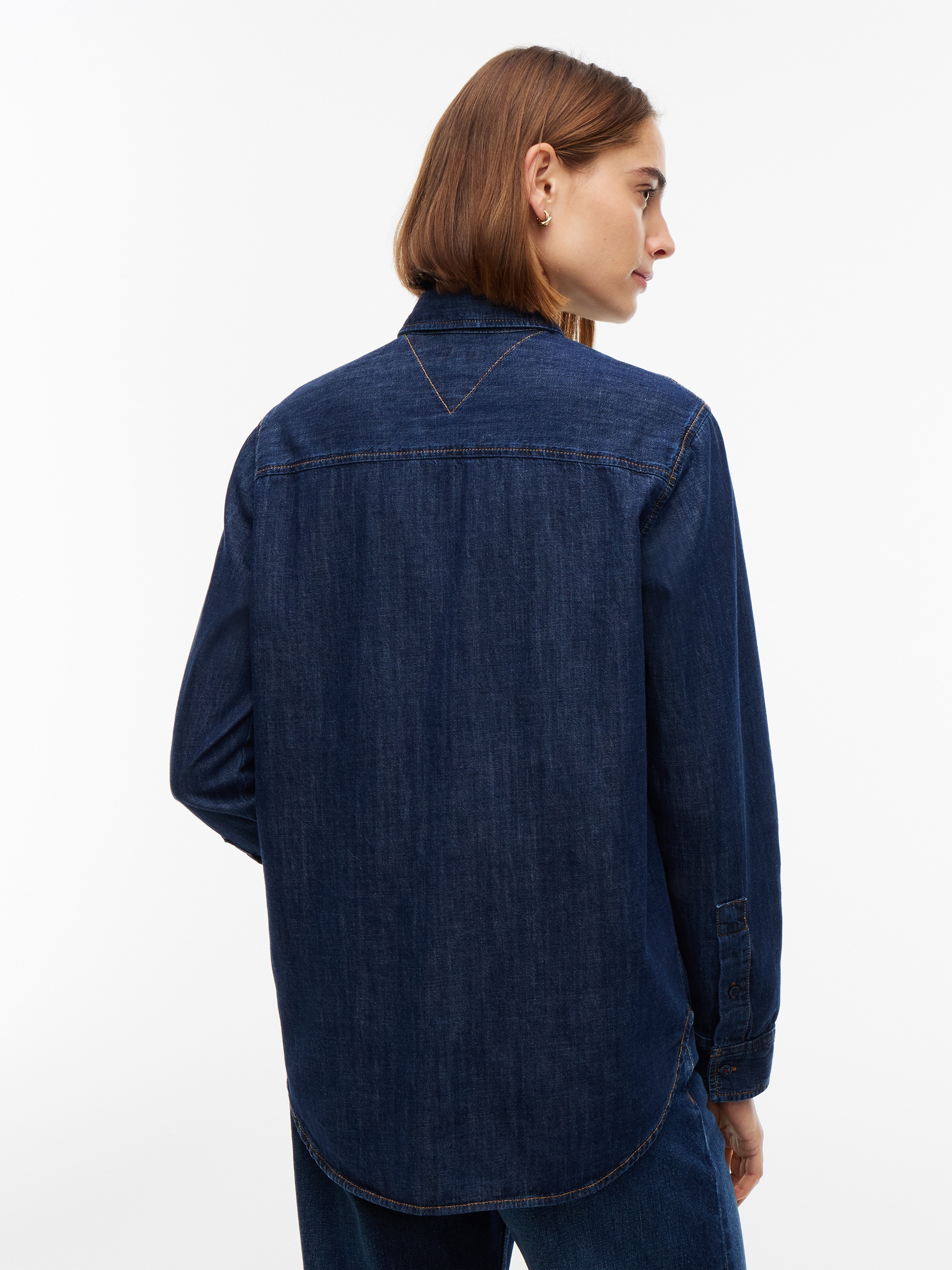 Tommy Hilfiger Jeansbluse »RELAXED SHIRT MYF« Baumwolle, relaxed fit
