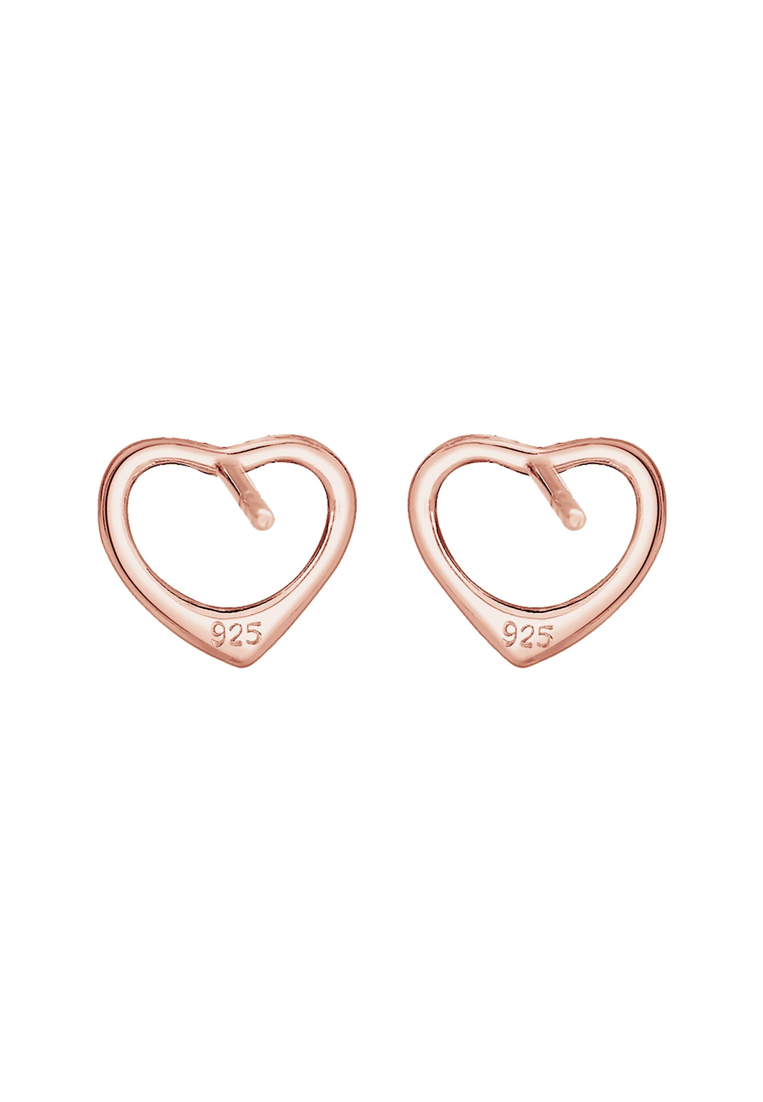 Elli Paar Ohrstecker »Ohrringe Ohrstecker Herz 925 Sterling Silber«