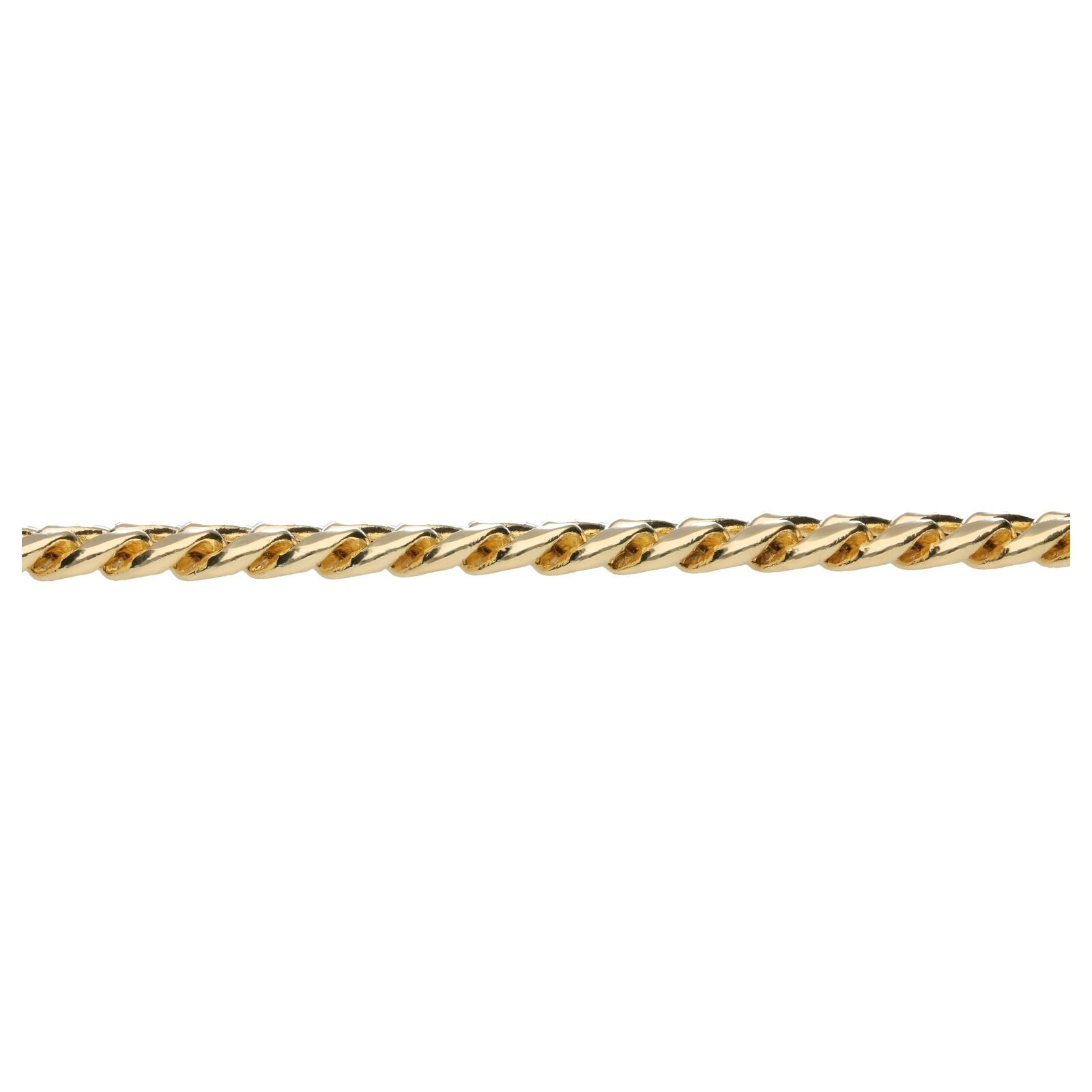 Luigi Merano Armband »Armband Panzerkette, Panzerarmband, teilmassiv, Gold 585«
