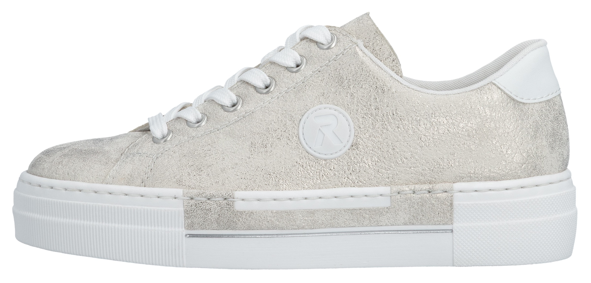 Rieker Sneaker  , Freizeitschuh, Halbschuh, Schnürschuh mit Plateausohle