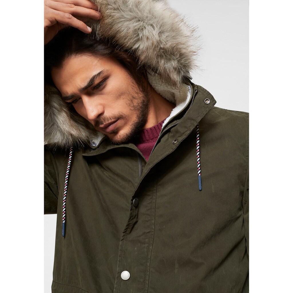 Tommy Jeans Parka »TJM COTTON LINED PARKA«, mit Kapuze