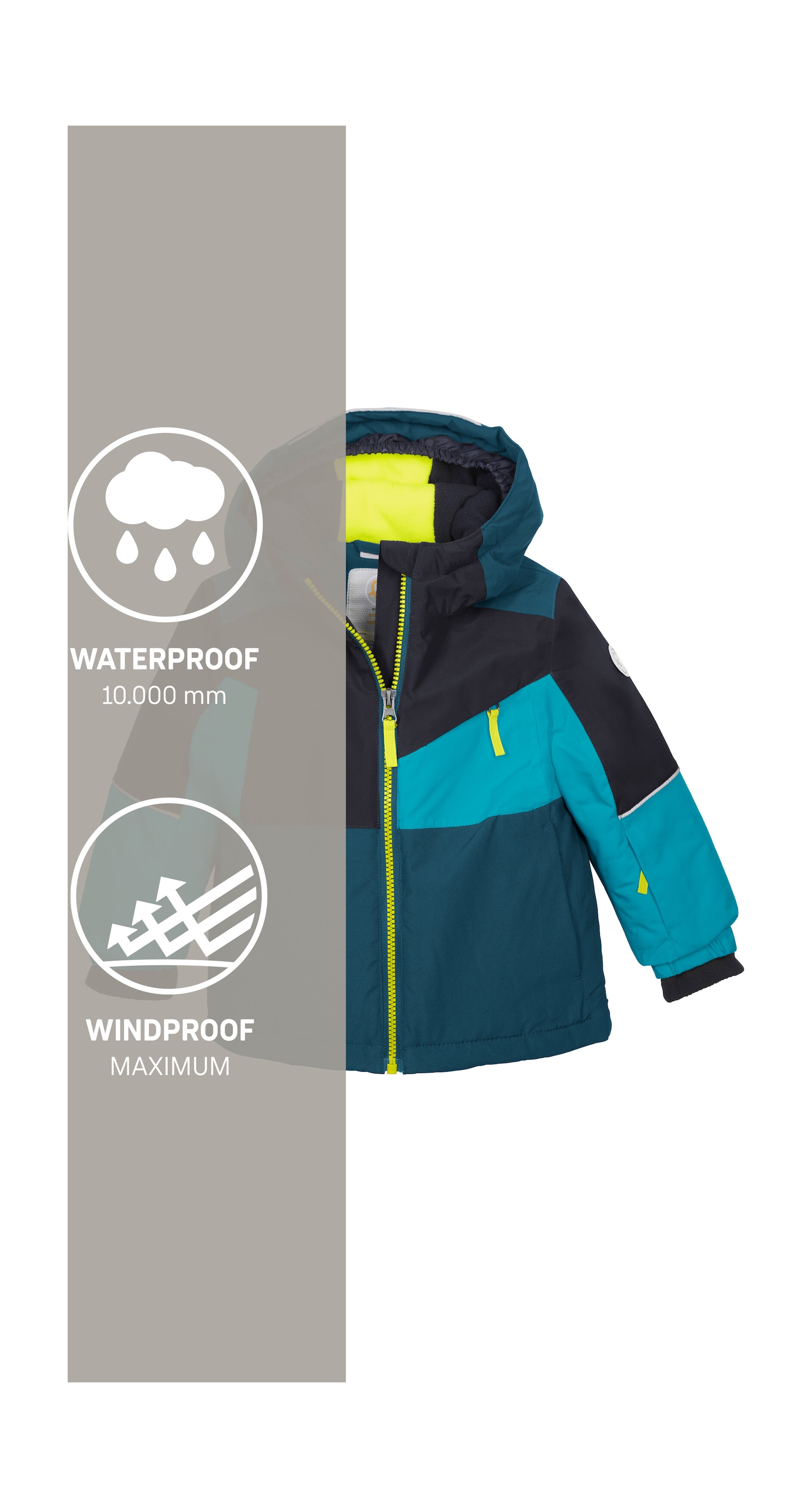 first instinct by killtec Skijacke »FISW 42 MNS SKI JCKT« Funktionsjacke: wasserdicht, Colourblock, Ärmel verlängerbar