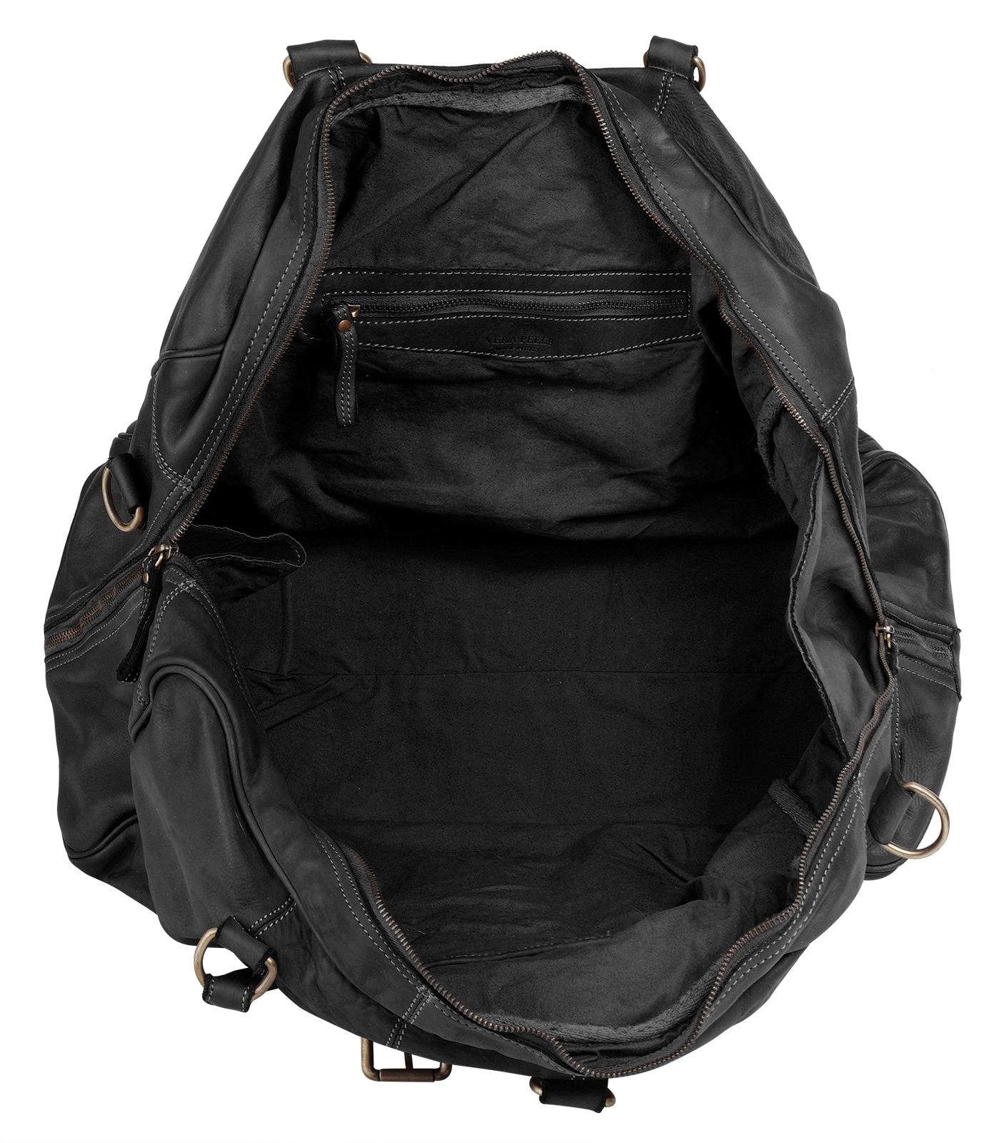 forty° Reisetasche echt Leder, Made in Italy