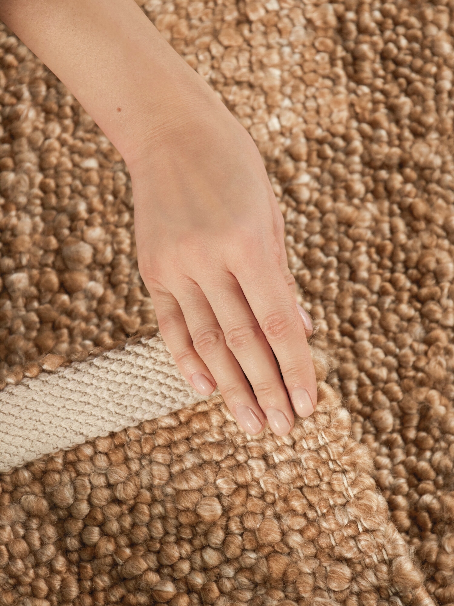 Ted Baker Teppich »Soft Bouclé Portobello , auch als Läufer« rechteckig 10 mm Höhe Woll-Optik, Bouclé Meliert, Wohnzimmer, Esszimmer, Schlafzimmer, Flur