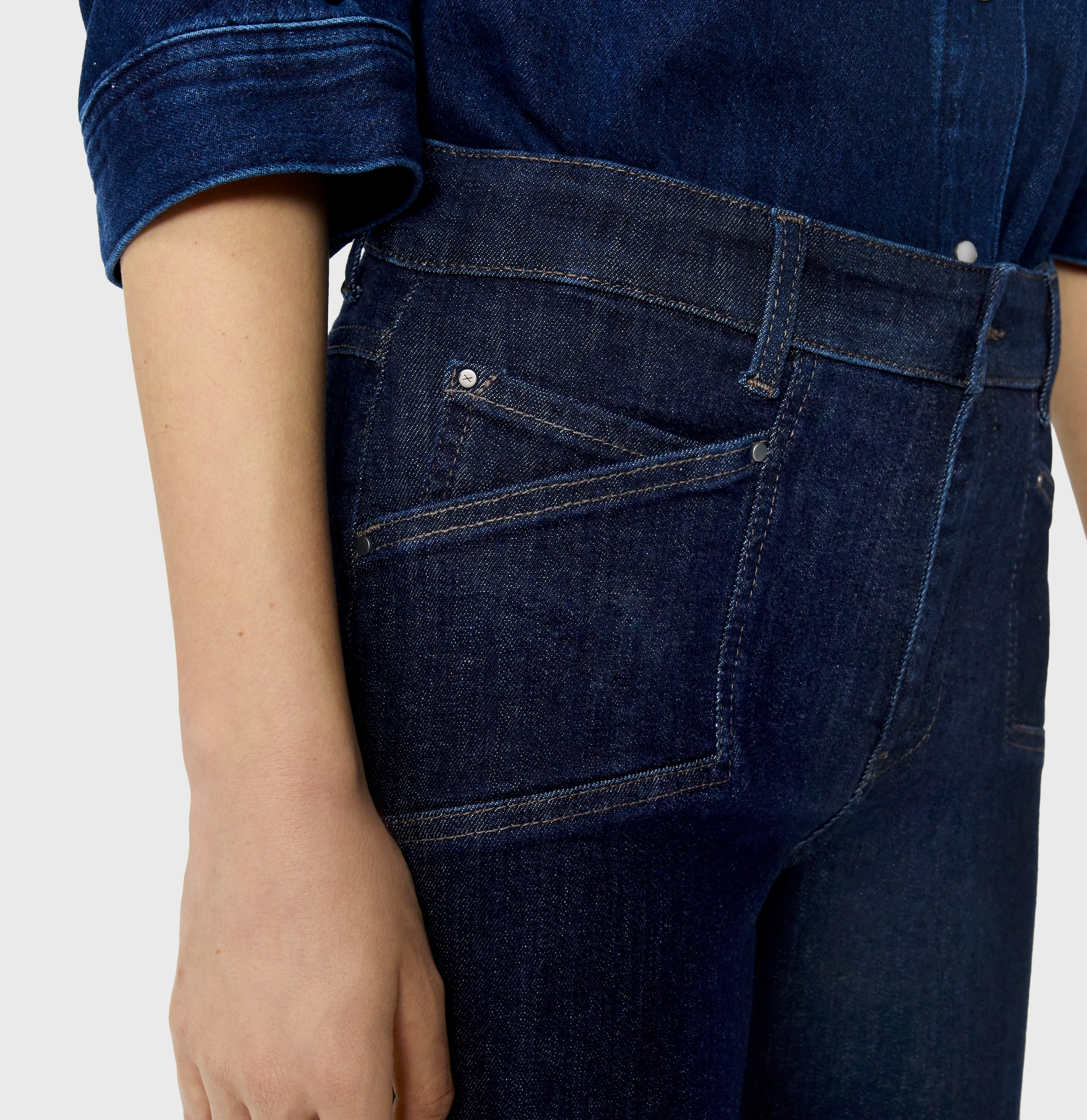 MAC Weite Jeans Figurformender Shaping-Effekt