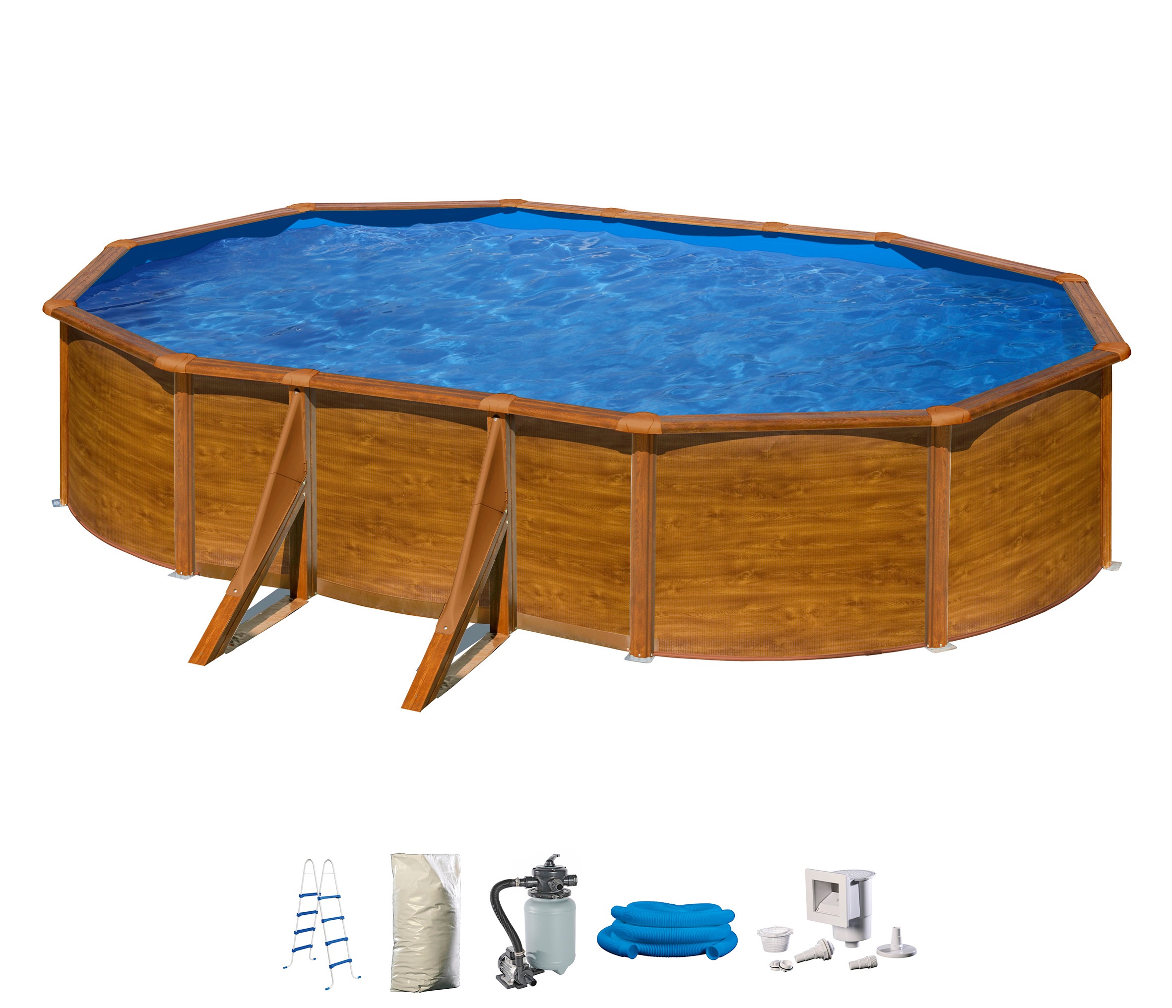 MyPool Ovalpool, (Set), 5-tlg., BxLxH: 375x610x132 cm