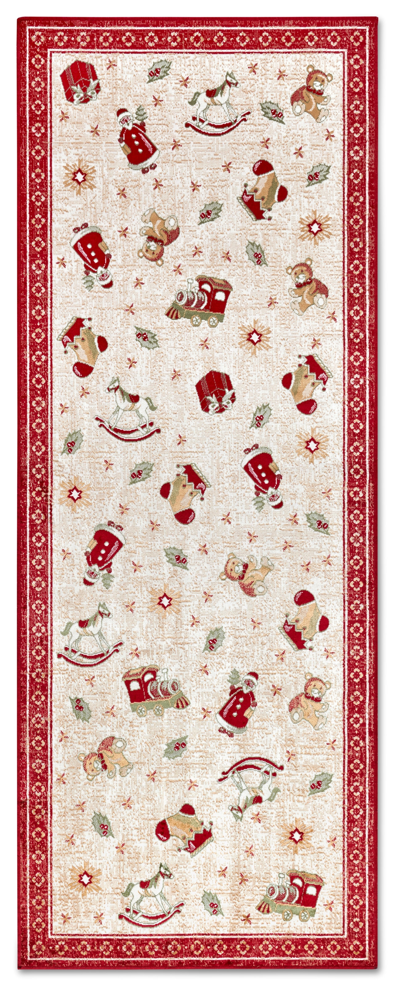Villeroy & Boch Teppich »Nostalgic Shine Toy's Delight, eckig, rund und Läufer«, rechteckig, 6 mm Höhe, Weihnachten, Wohnzimmer, Flur, Geschenk, Toys Delight, Dekoration