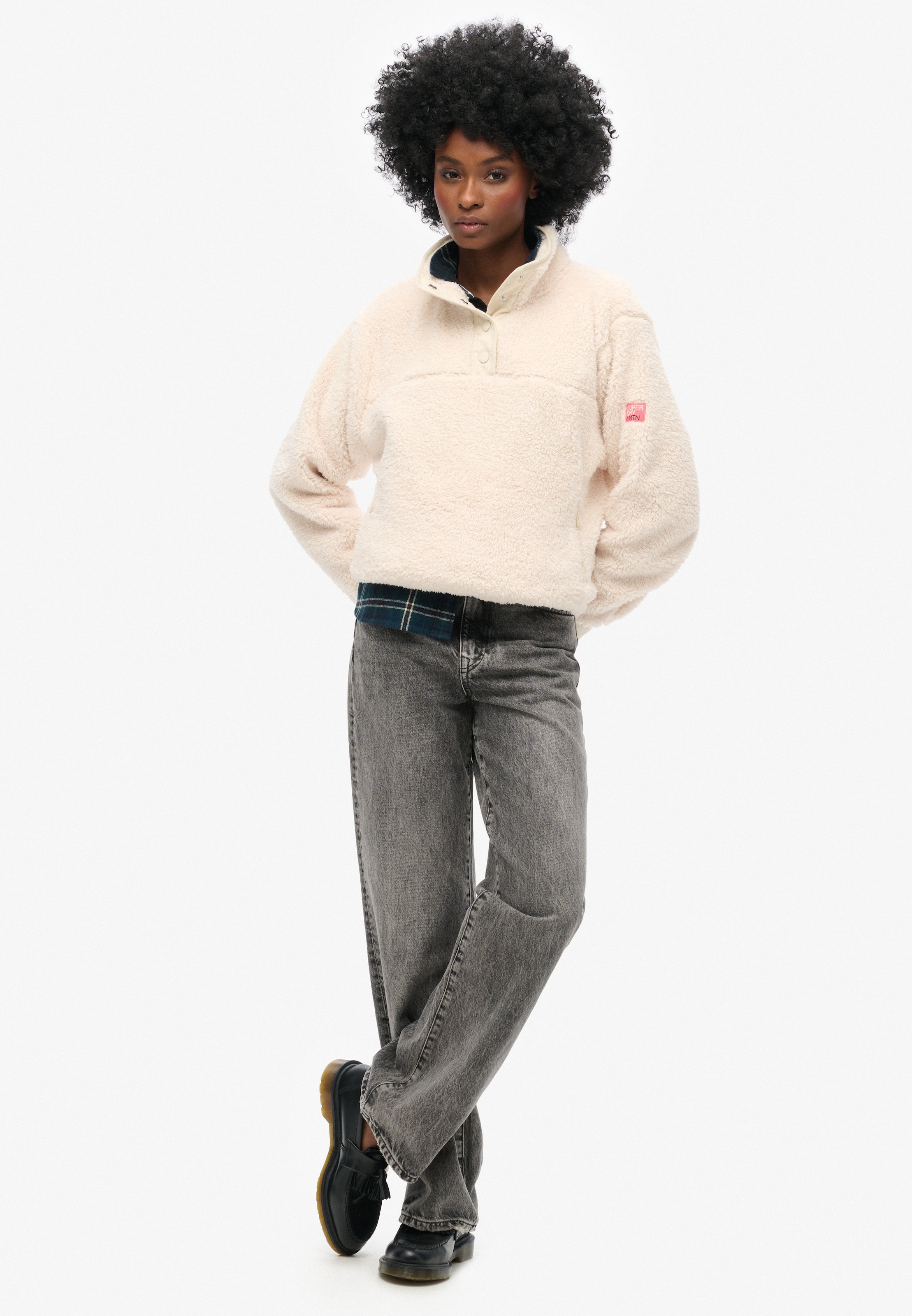 Superdry Fleecepullover »SUPER SOFT HENLEY«
