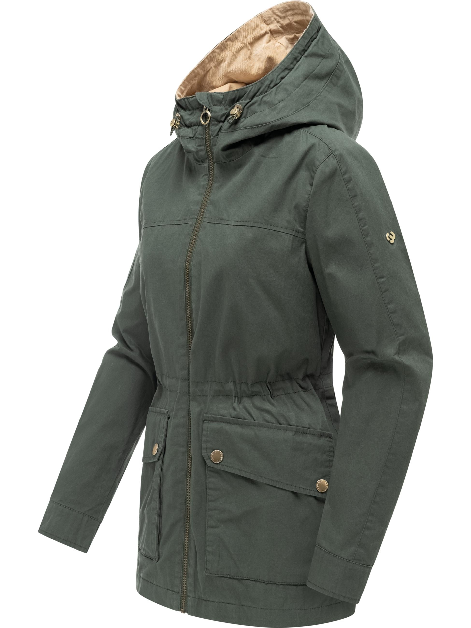 Ragwear Anorak »Anorak Lenoa Vintage« mit Kapuze Übergangsparka mit Kapuze und Taillenzugband