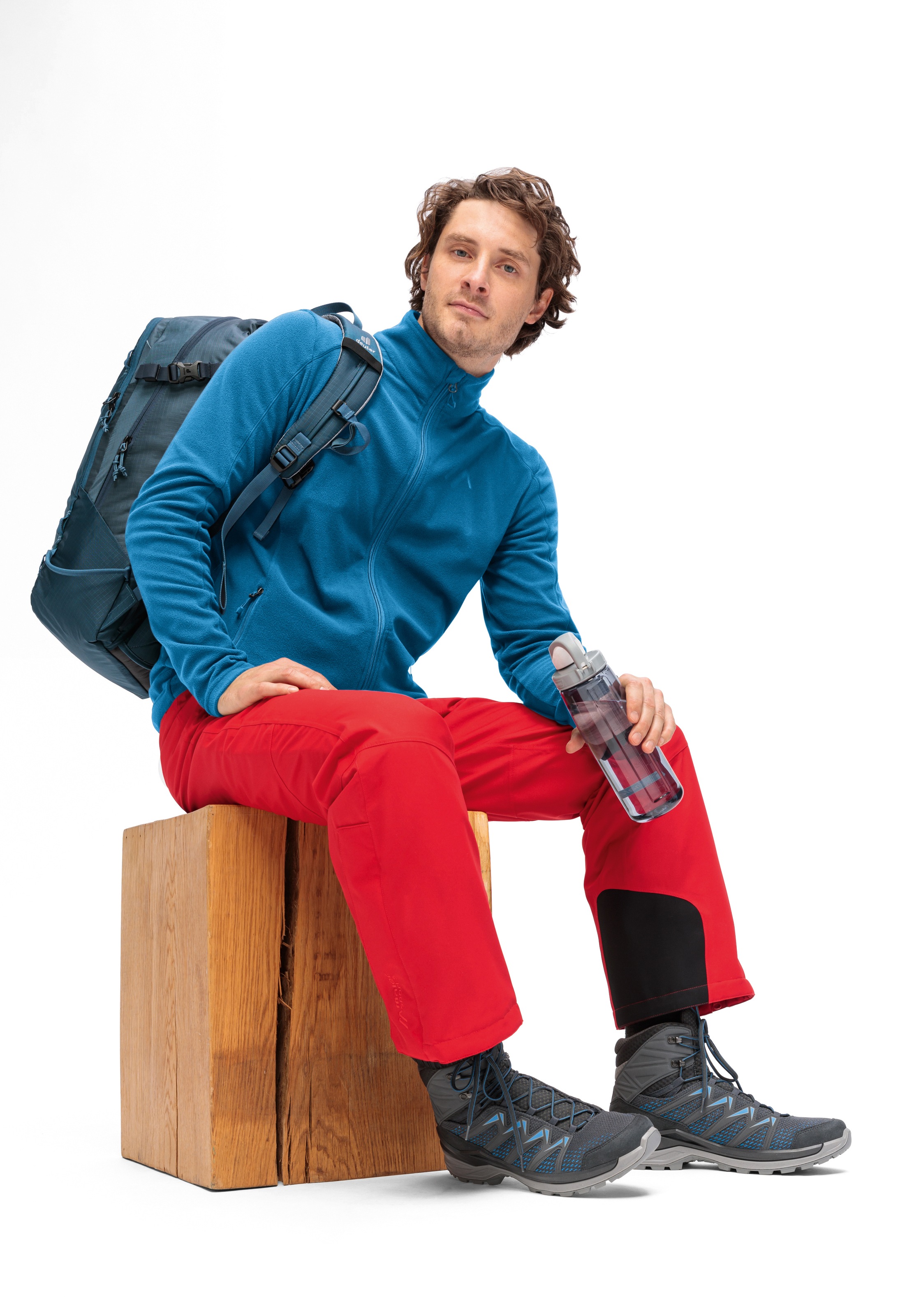 Maier Sports Fleecejacke »Dennis Jacket M« Herren Midlayer, pflegeleichtes Fleece mit 2 RV-Taschen