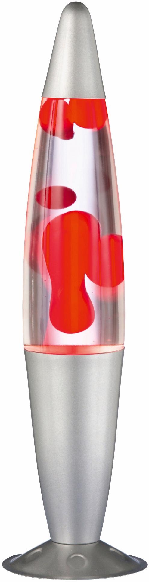 Reality Leuchten Lavalampe G4 in rot, Größe Ø 10,5 cm Höhe: 41 cm