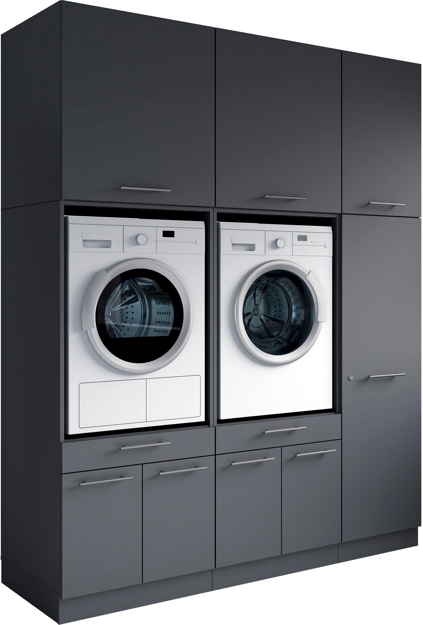 Laundreezy Mehrzweckschrank-Set »Laundreezy, 6-tlg. Mehrzweckschrank-Set B/H/T 186/238/68 cm« 6 Stk. tlg.