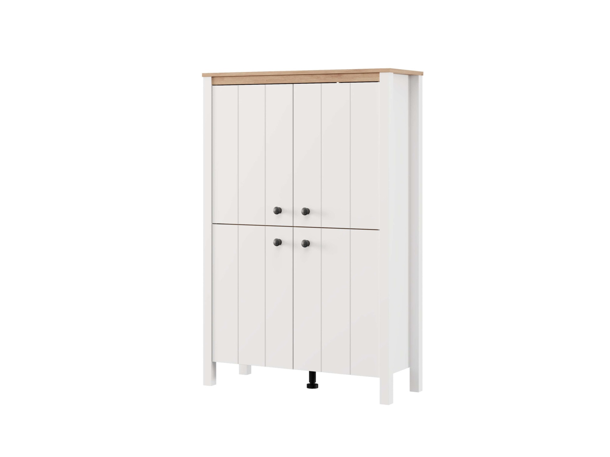 Home affaire Highboard »BEDFORD, Kommode, Anrichte, Schrank, Highboard im Landhausstil« MDF-Profil 2D ummantelt, Hotstamping