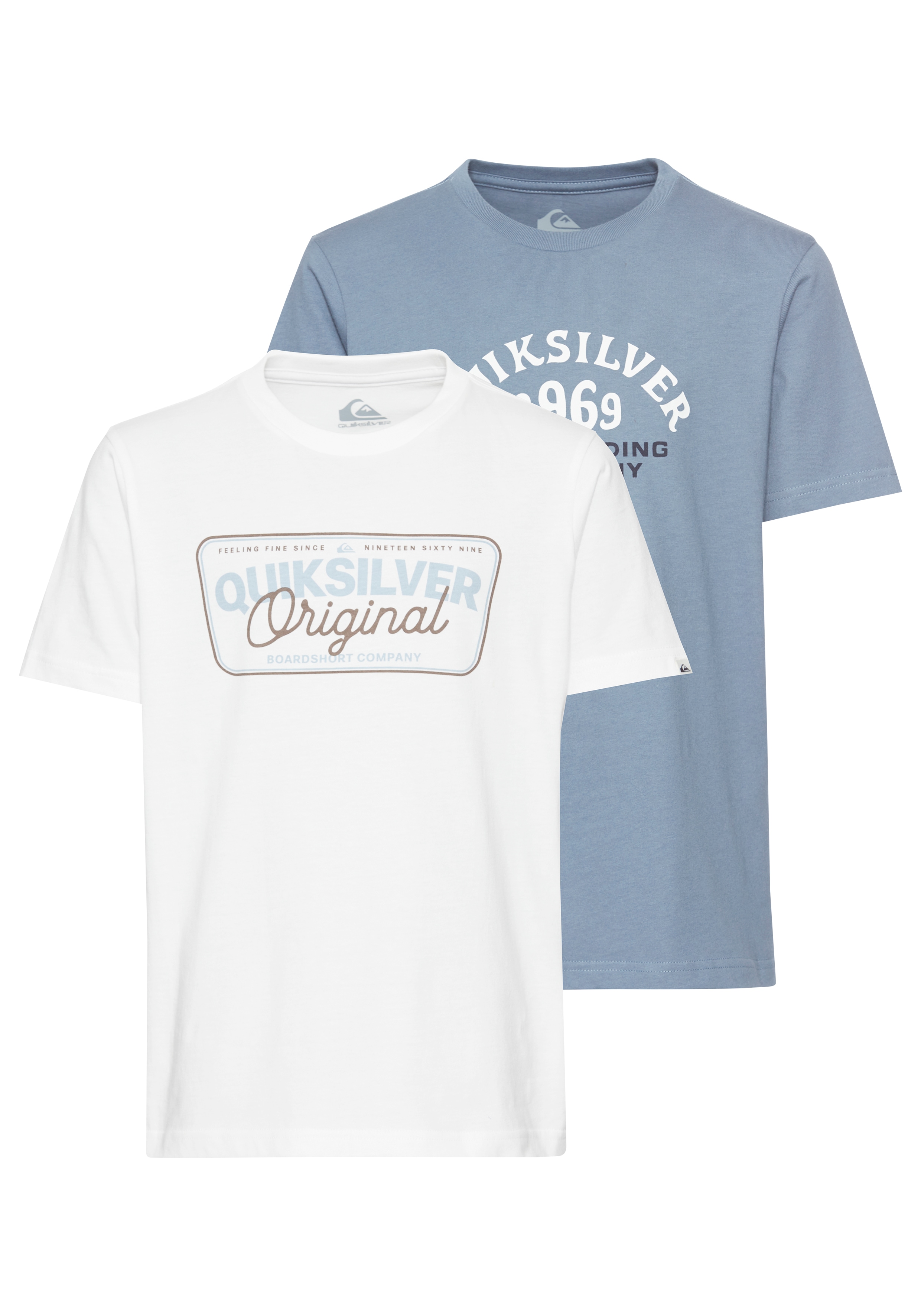 Quiksilver T-Shirt »BOWNESHORT SLEEVE SHORT SLEEVE TEE PACK YTH« Packung, 2er-Pack, 2 Stk. tlg., Größe 10 (134/140)