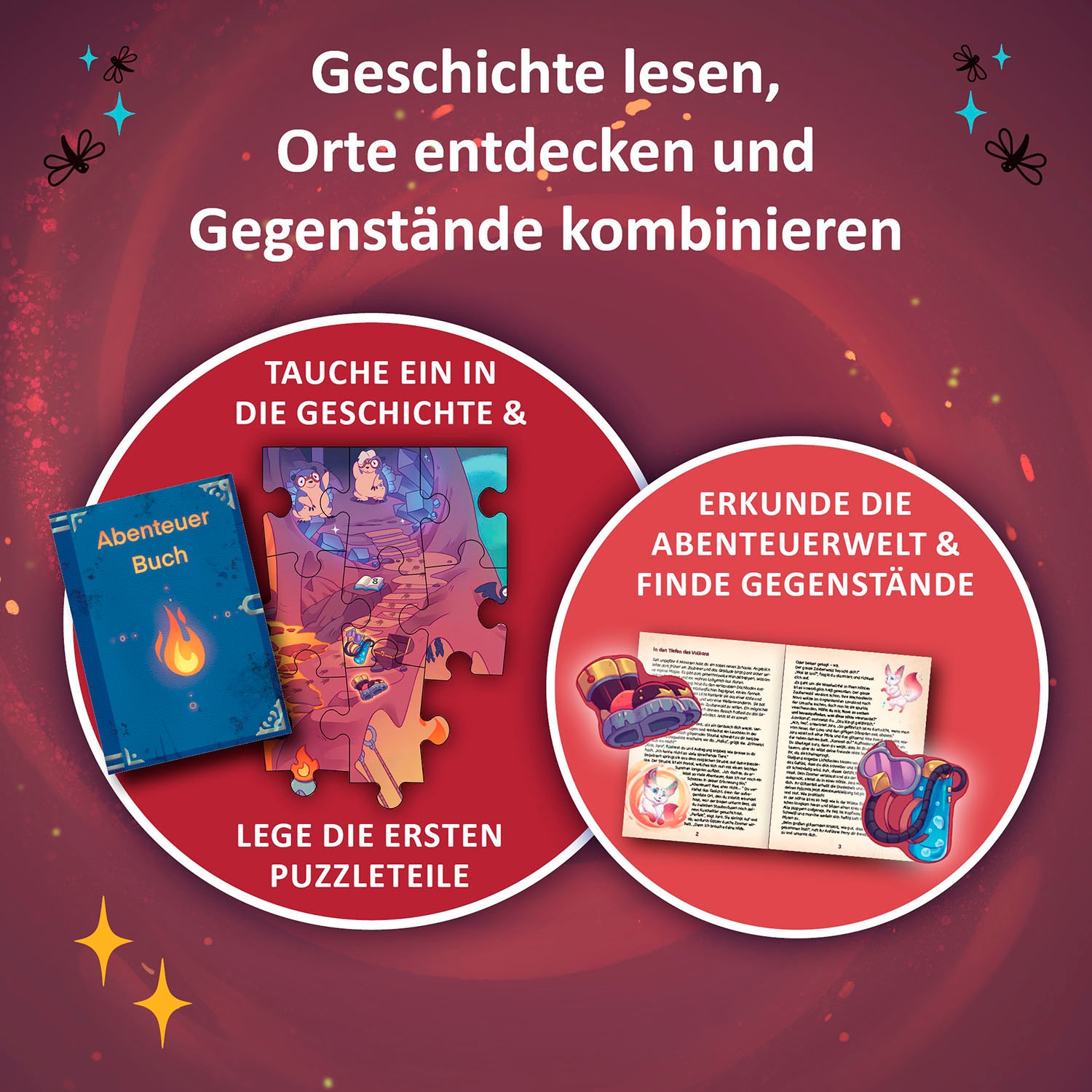 Kosmos Puzzle »Adventure Puzzle In den Tiefen des Vulkans«, Made in Germany