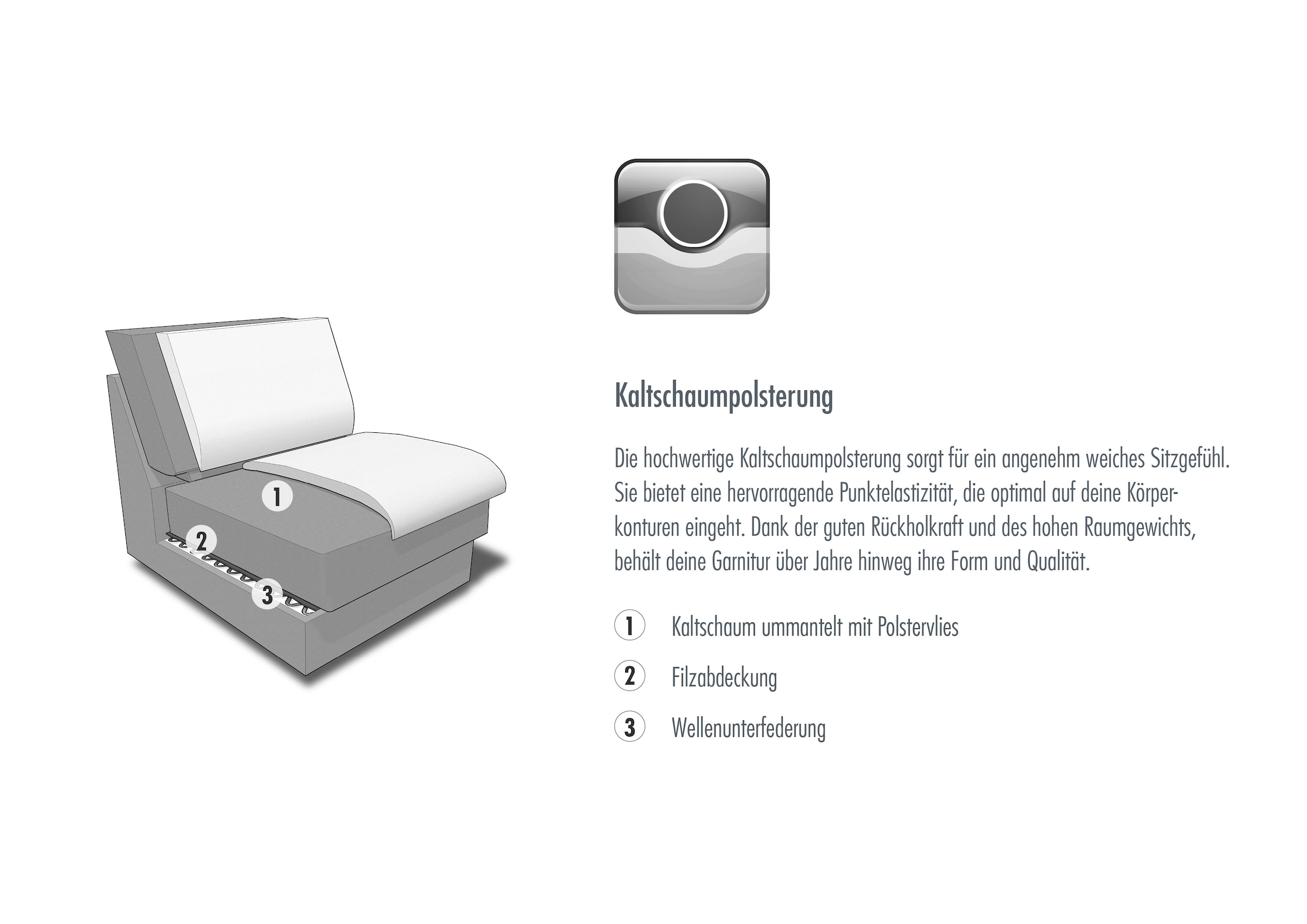Die PlanBar Ecksofa »MP-IN17004 L-Form, Breite 323 cm, mit Kaltschaum-Polsterung« inkl. Sitztiefenverstellung, wahlweise weitere Funktionen