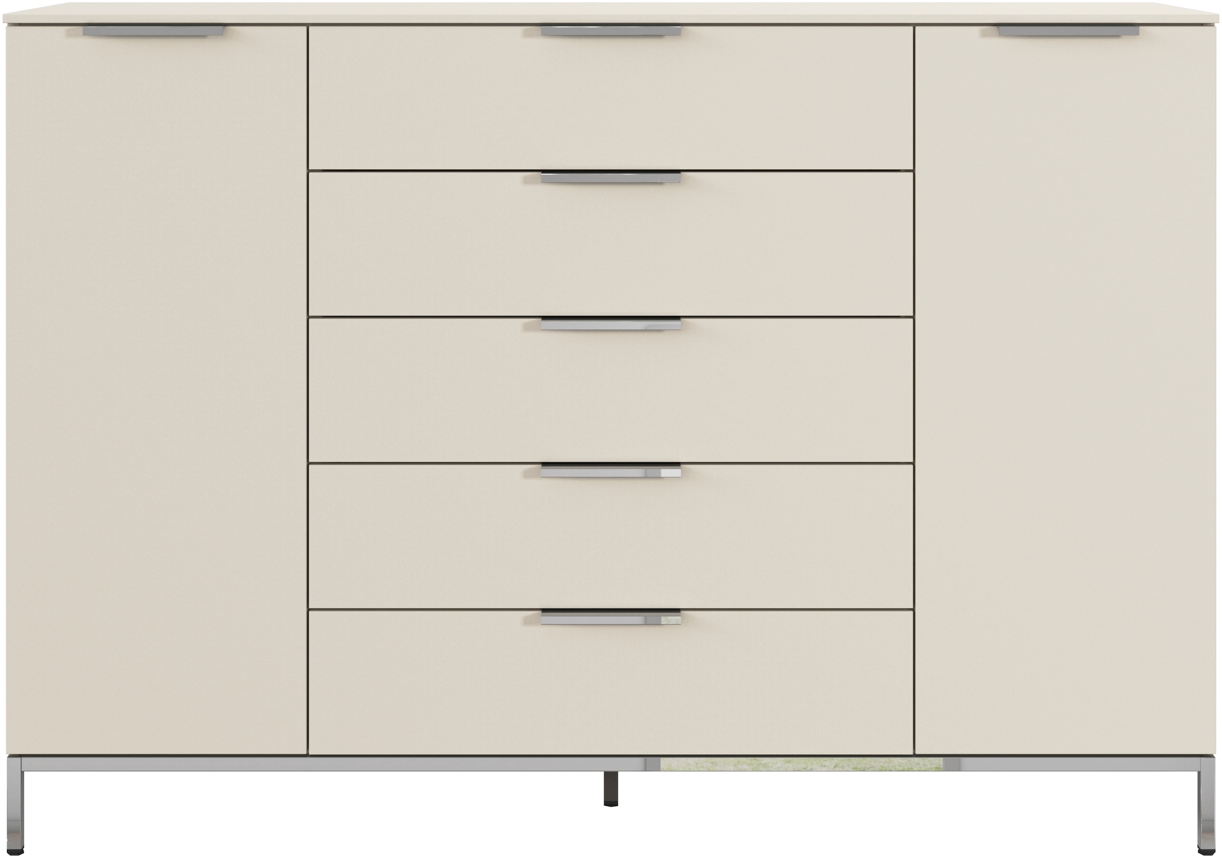 rauch Kombikommode »Kommode Türkommode Sideboard Kombikommode FLIPP« Breite 160/180 cm mit 4 Einlegeböden,  2-türig mit  5 Schubladen und Soft-Close-Funktion in zwei Breiten