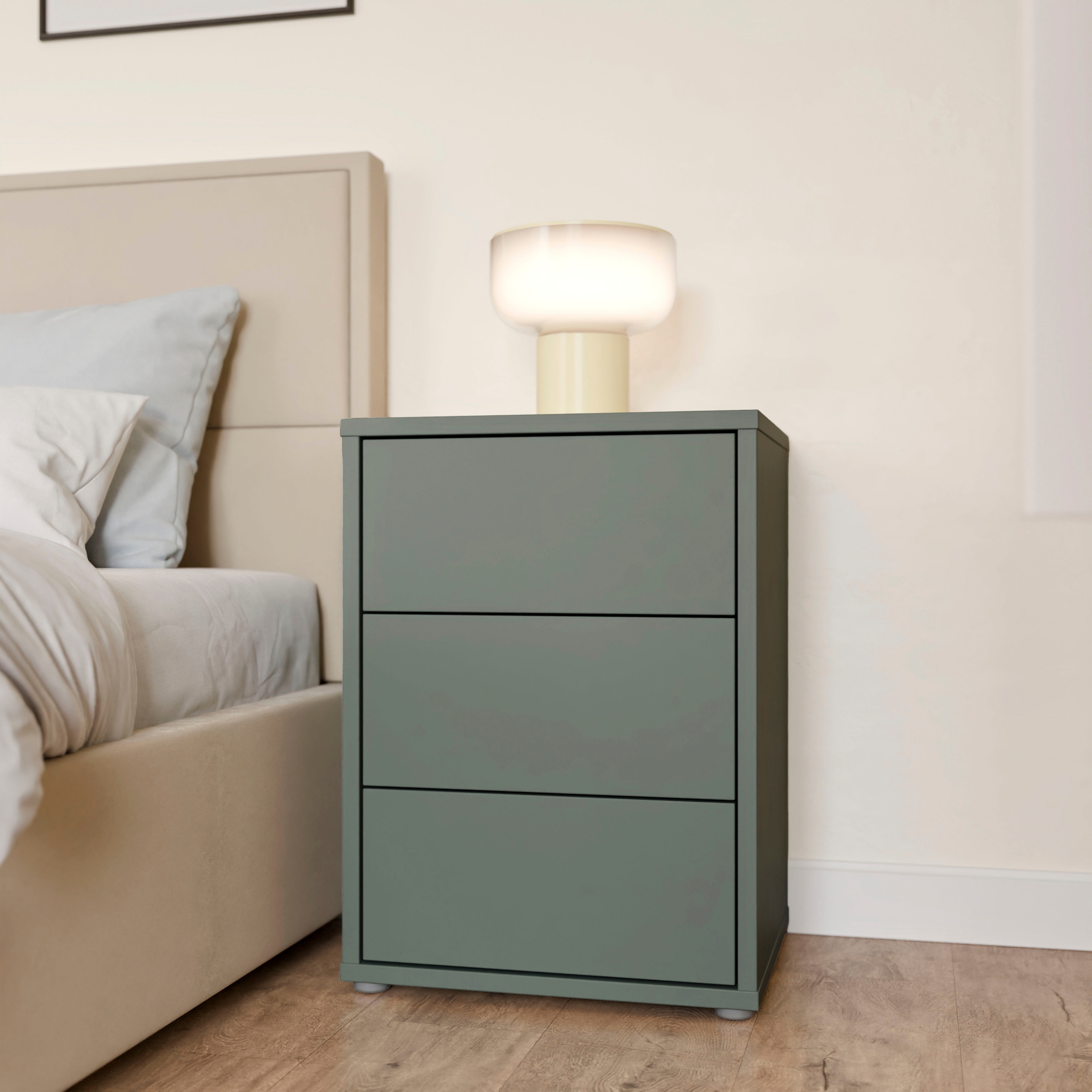 FORTE Nachtkommode »Alice Springs« Schubkästen mit Vollauszug, Push to Open