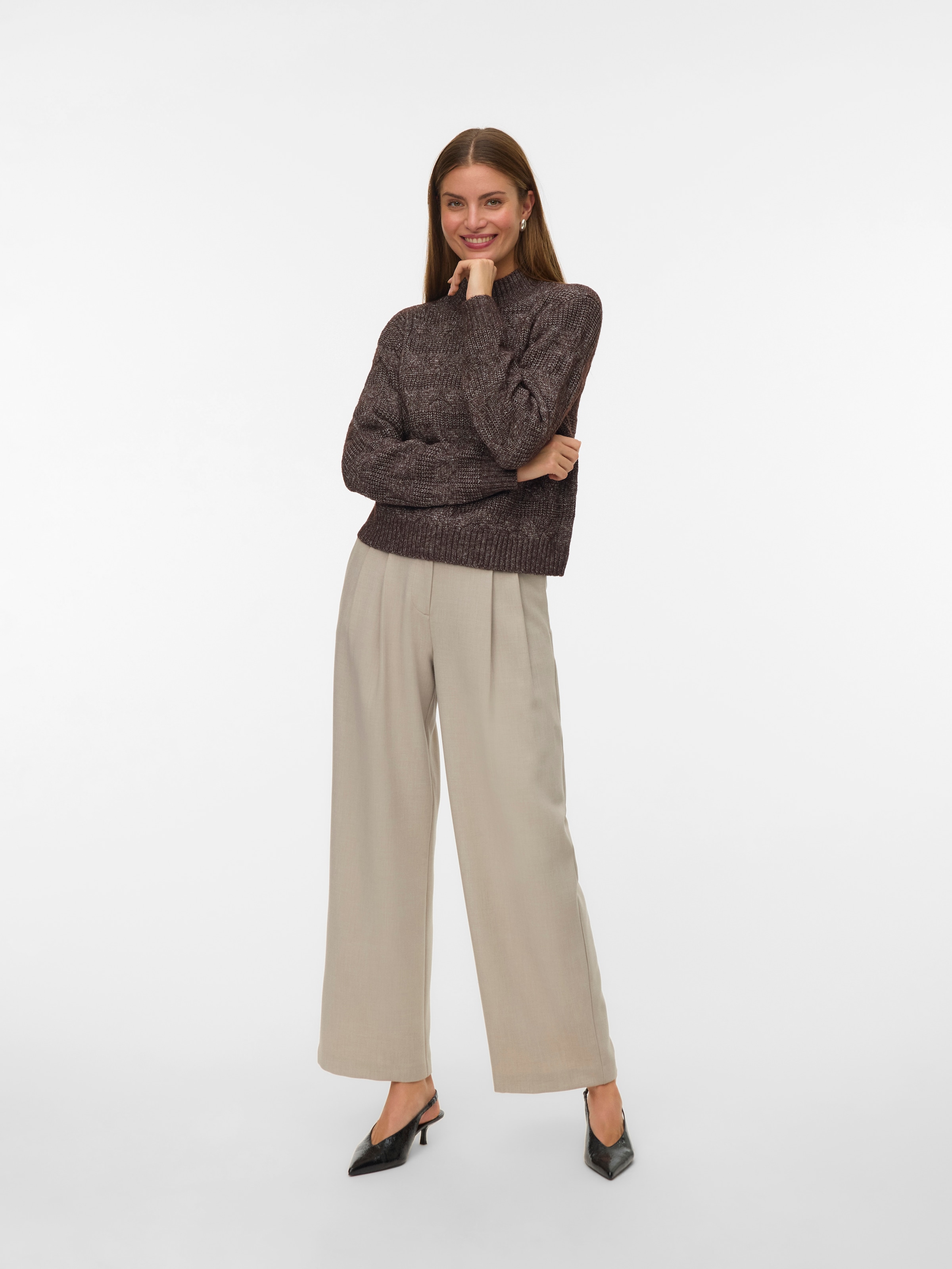 Vero Moda Strickpullover »VMVIRGO LS HIGHNECK PULLOVER BF«