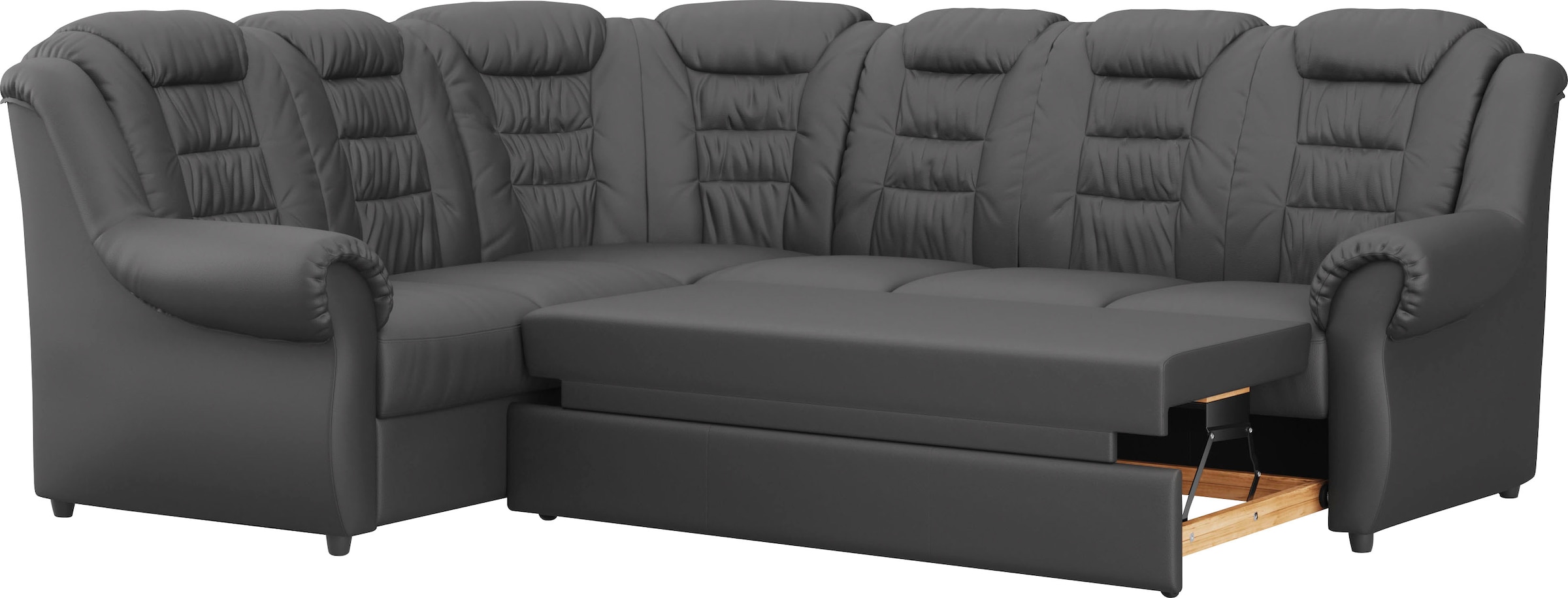 Home affaire Ecksofa »Boston L-Form«, mit hoher Rückenlehne, wahlweise mit Bettfunktion & Stauraum