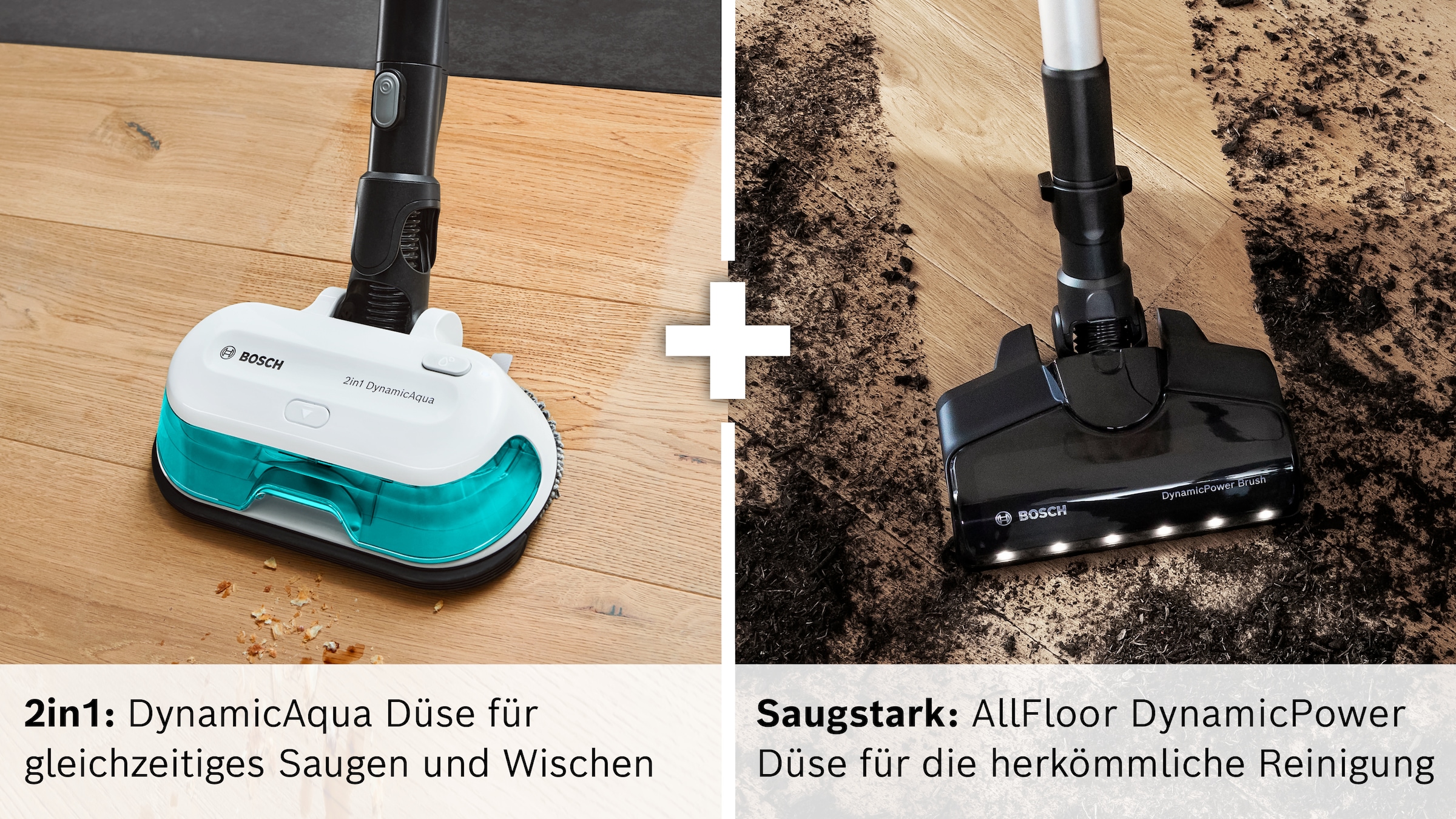 BOSCH Akku-Stielstaubsauger »Unlimited 7 ProHygienic Aqua BKS71HYG4, 2in1 Saugen & Wischen« Knickrohr, Hygiene-Filter, 10 J. Motorgarantie, Mini-Turbo-Düse, weiß