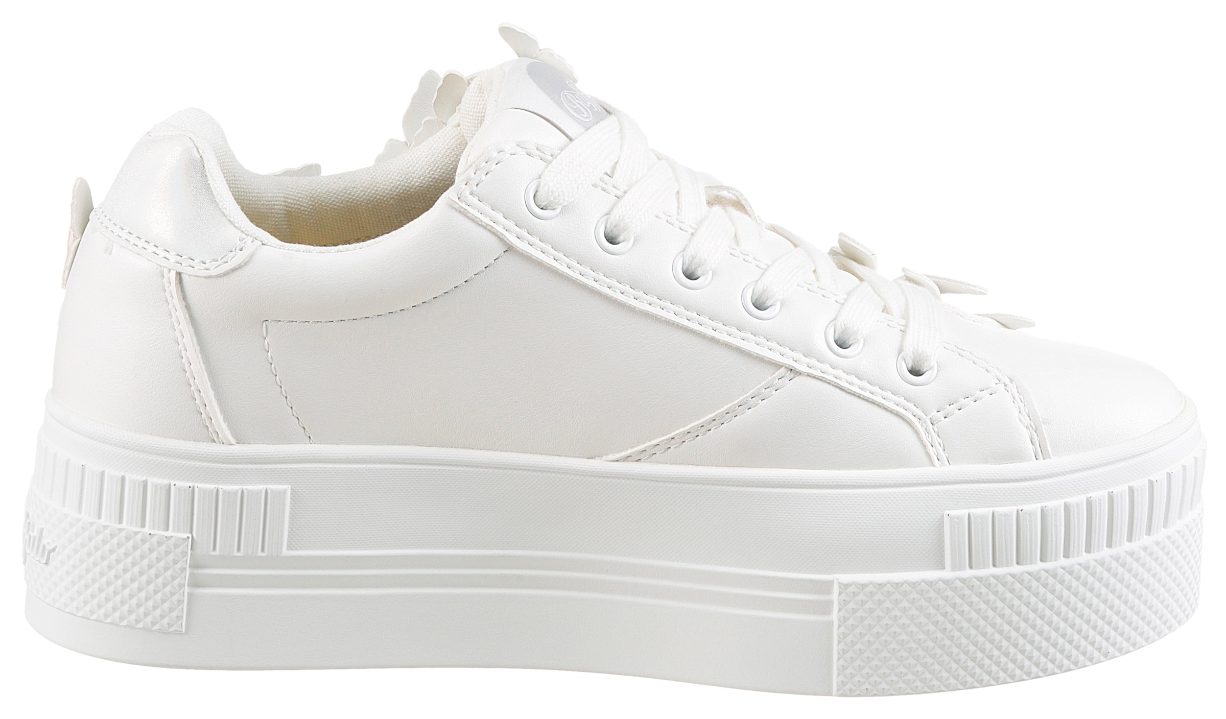 Buffalo Plateausneaker »PAIRED«, Schnürschuh, Freizeitschuh, Halbschuh mit Schmetterling-Verzierung