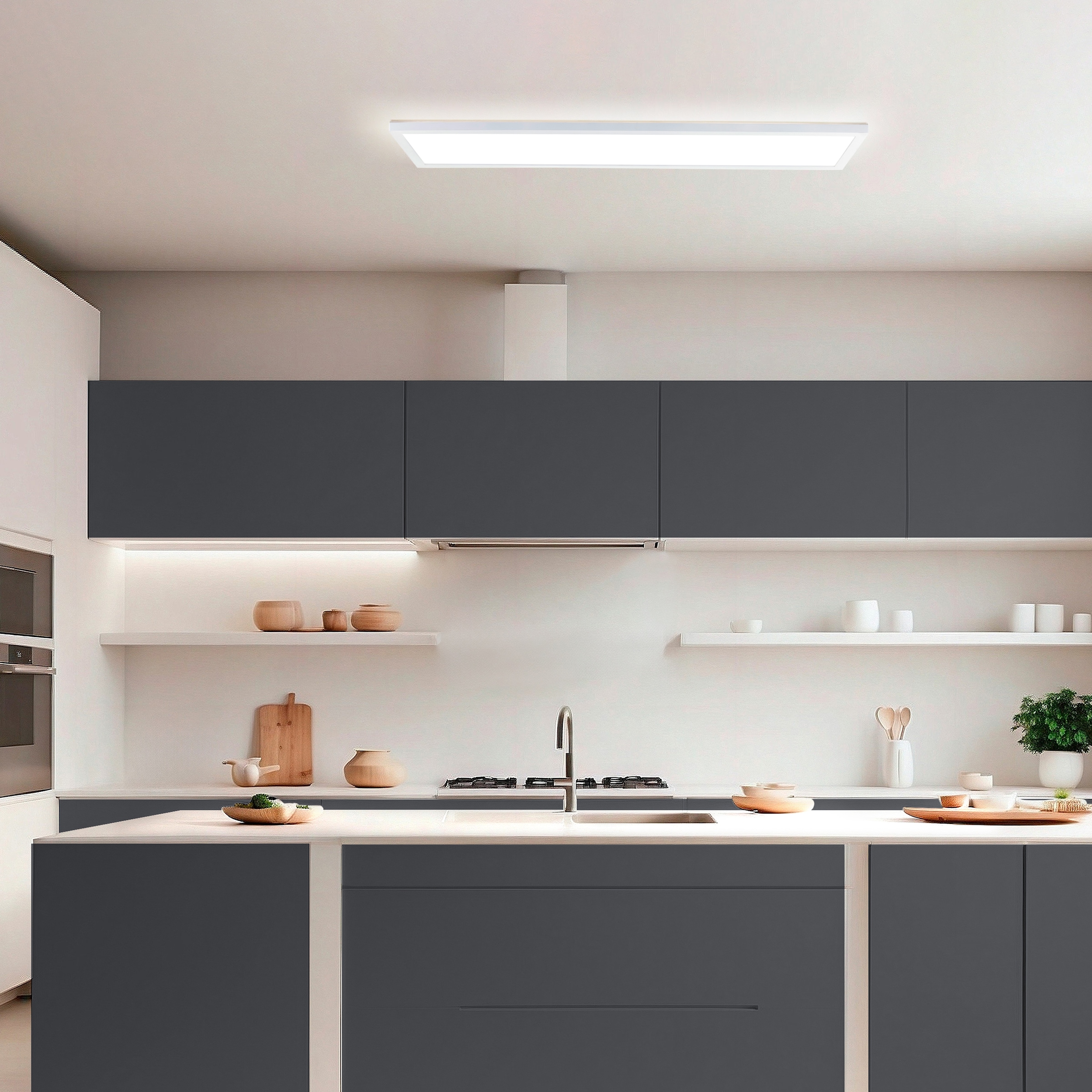 Hanseatic LED Panel »DLP220A« LED-Modul 1 Stk. warmweiß - kaltweiß Deckenlampe, Deckenleuchte dimmbar, CCT über Wandschalter