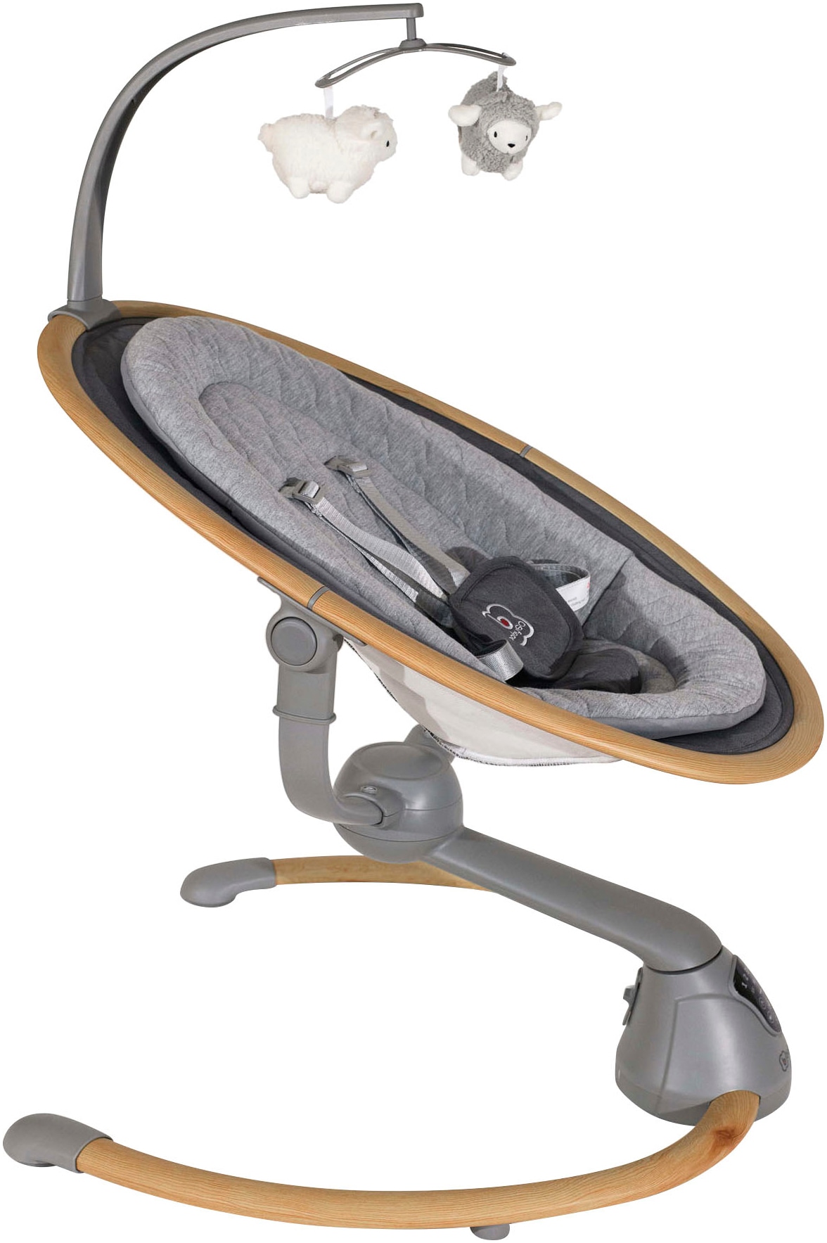 BabyGo Babywippe »Homey, wood optic«, bis 9 kg, mit Schaukelbewegungen und Sound