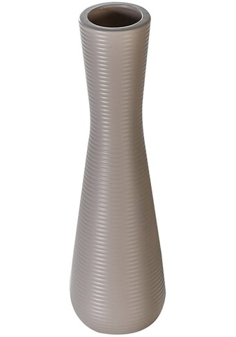 GILDE Dekovase »Crest«, (1 St.), Keramik, Rillenstruktur, 38,5 cm hoch kaufen
