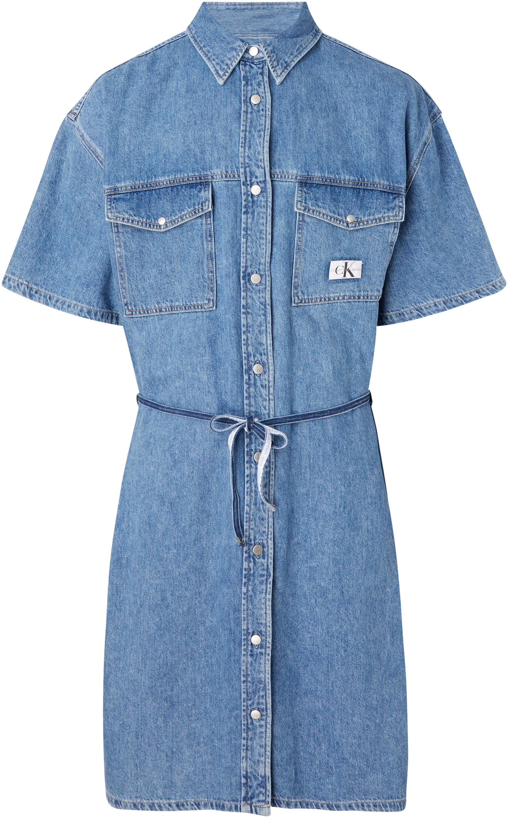 Calvin Klein Jeans Plus Jeanskleid, mit Calvin Klein Logo-Badge auf der  Brusttasche kaufen im OTTO Online Shop