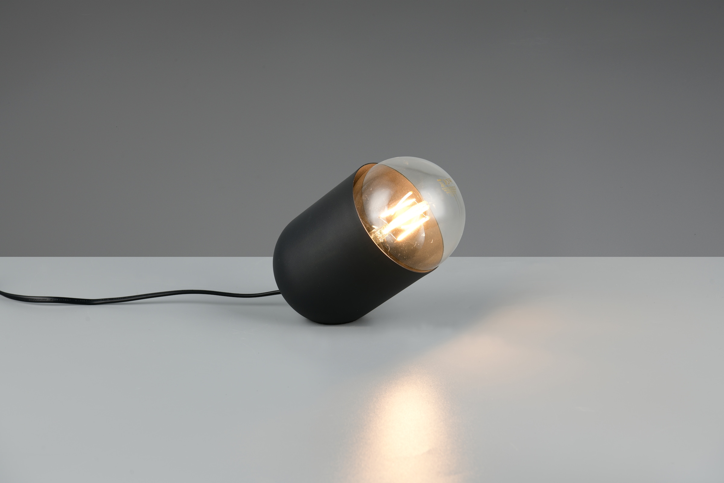 REALITY Leuchten Tischleuchte »NARA, Tischlampe inkl. Leuchtmittel 1x E27 806 Lumen 2700K warmweiß« E27 2 Stk. Warmweiß Tischleuchte mit Schnurschalter und wechselbarem Leuchtmittel (inkl.)