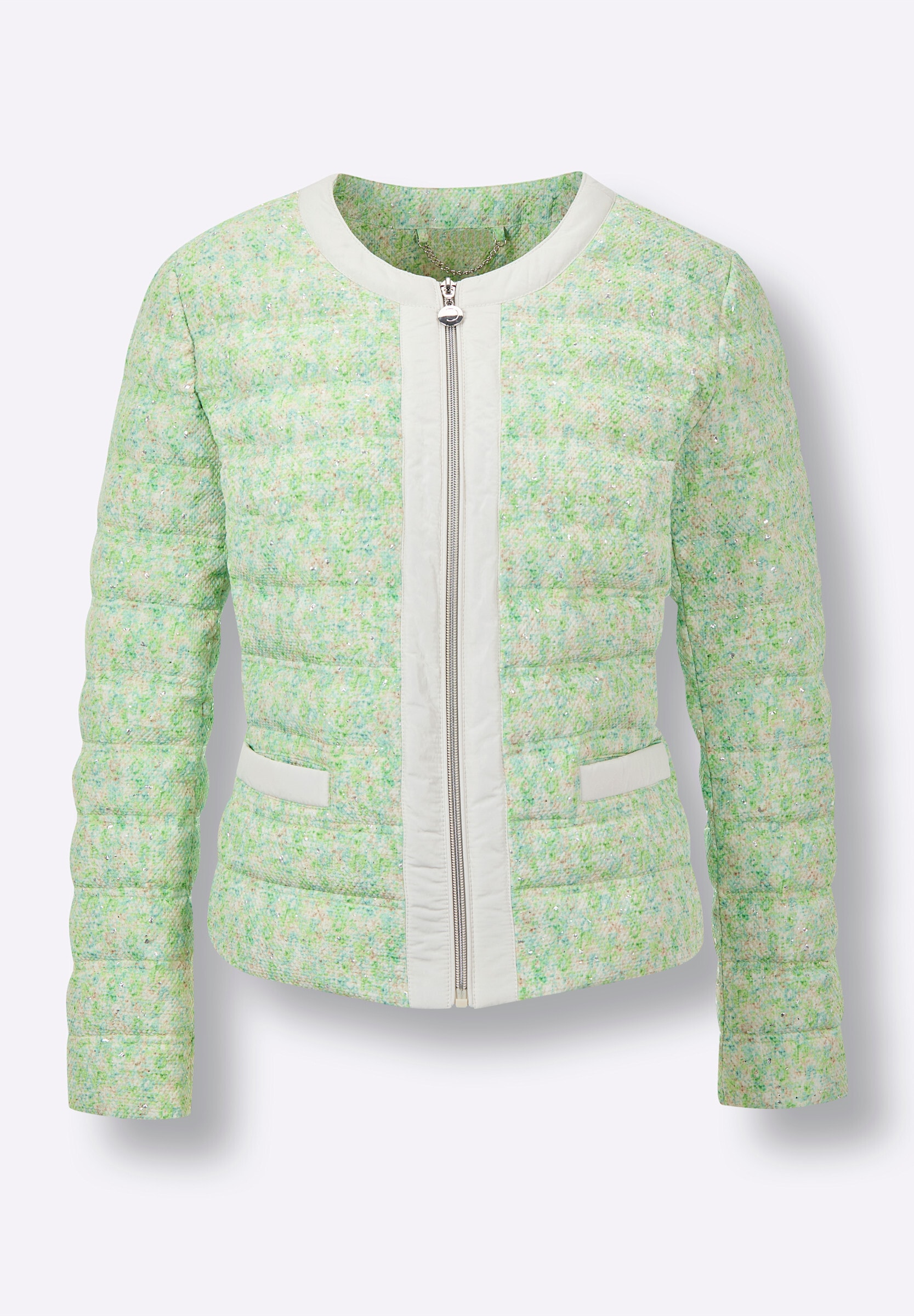 creation L Daunenjacke »Daunen-Steppjacke Daunenjacke mit horizontalem Steppmuster« ohne Kapuze