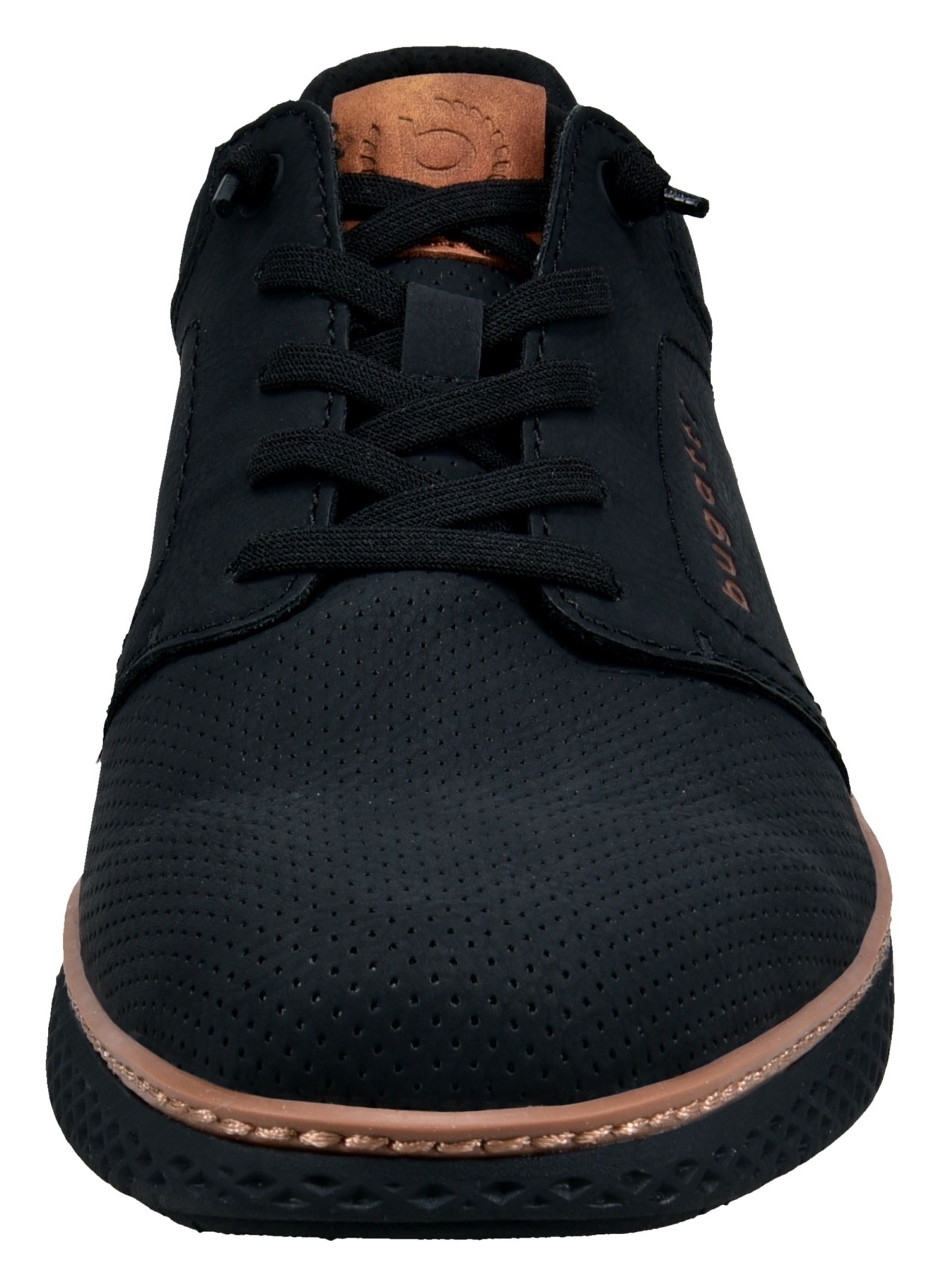 bugatti Slip-On Sneaker  Halbschuh, Freizeitsneaker mit Perforation, elastische Schnürsenkel
