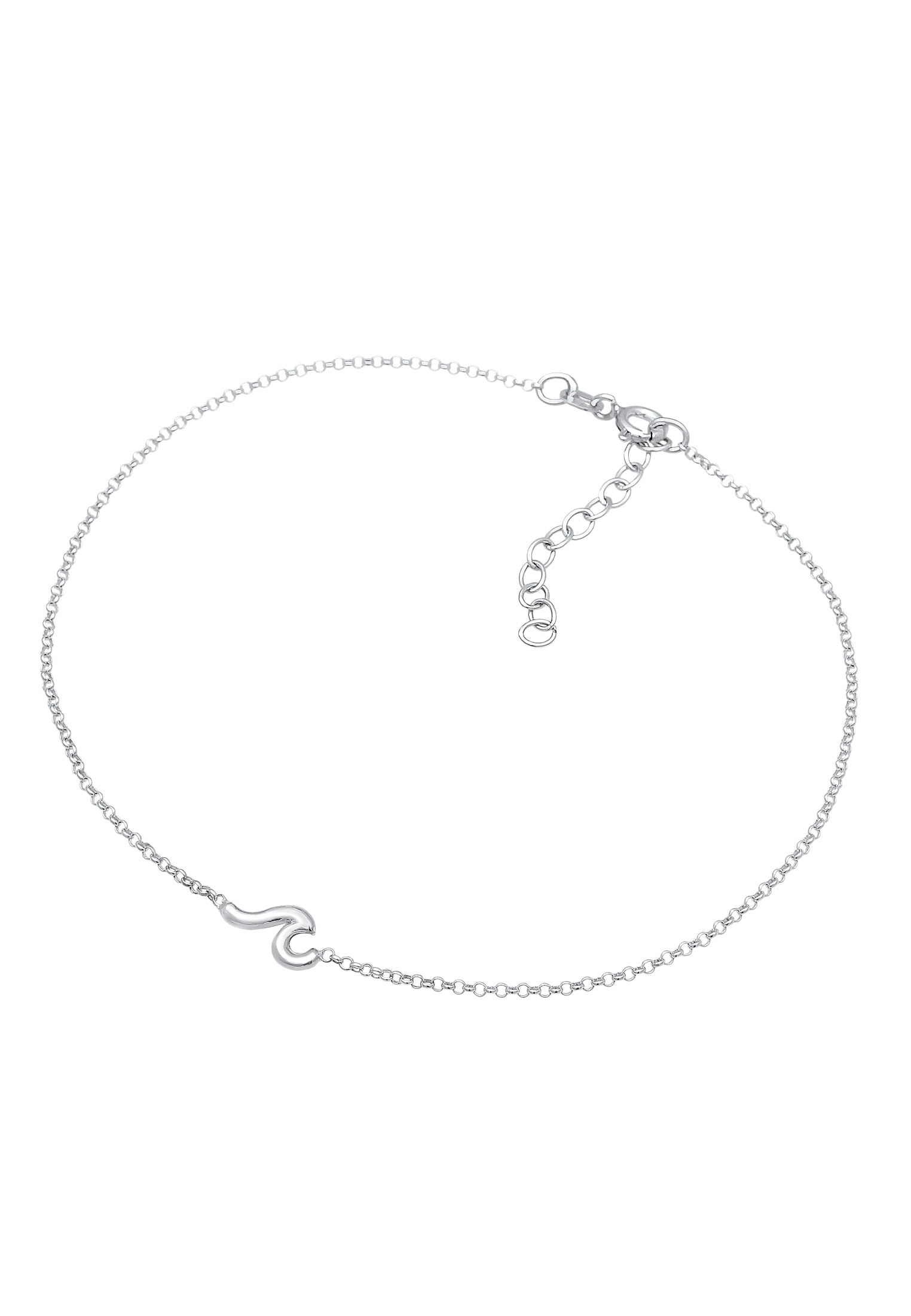 Elli Fußkette »Fußschmuck Wellen Wave Strand Maritim 925 Silber«