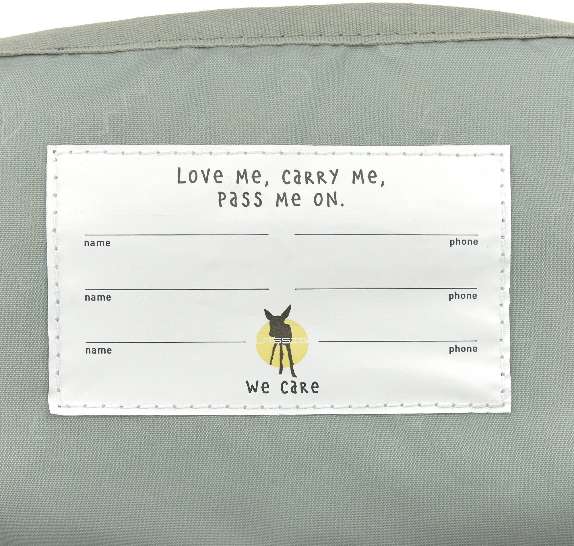 LÄSSIG Kinderrucksack »Happy Prints, Mini Square Backpack, Light Olive«