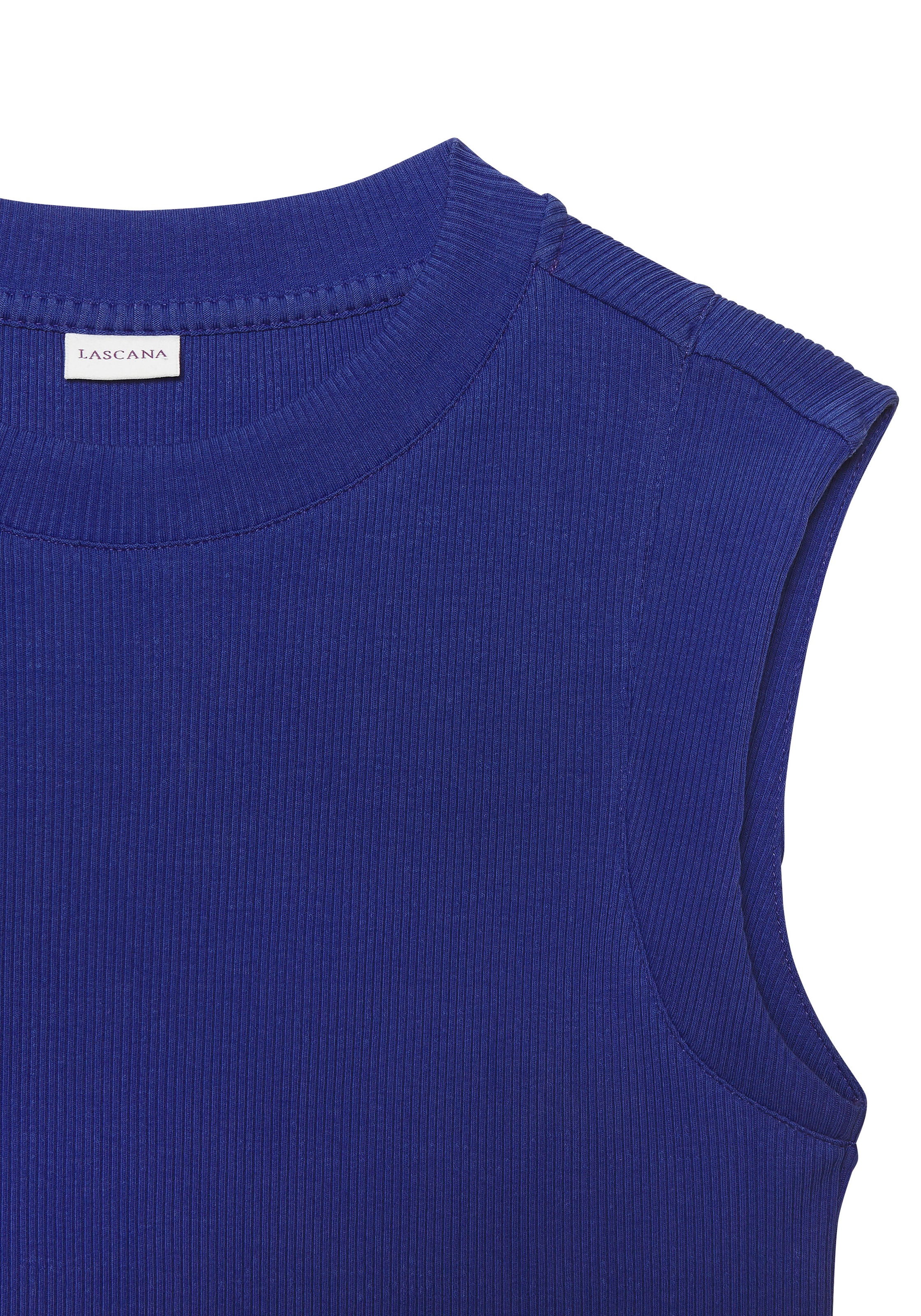 LASCANA Ripptanktop, mit breiten Trägern, figurbetonte Passform