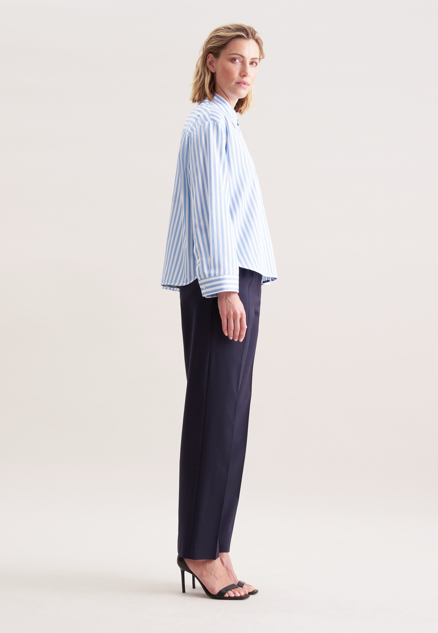 seidensticker Klassische Bluse 1/1 Kragen Gestreift