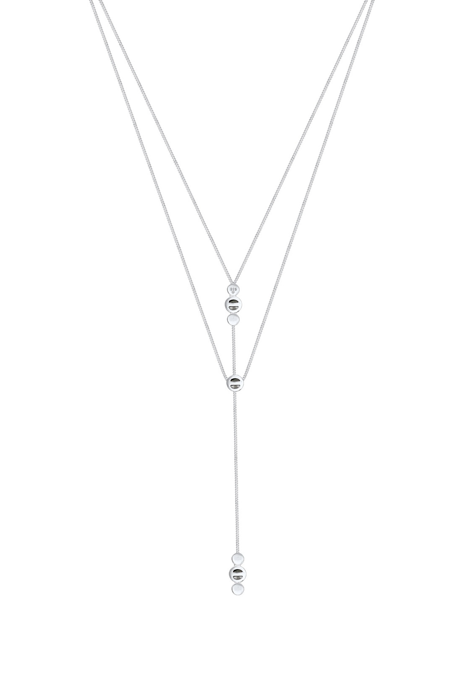 Elli Silberkette »Halskette Y-Kette Layer 925 Silber, mit Kristallen von Swarovski®«