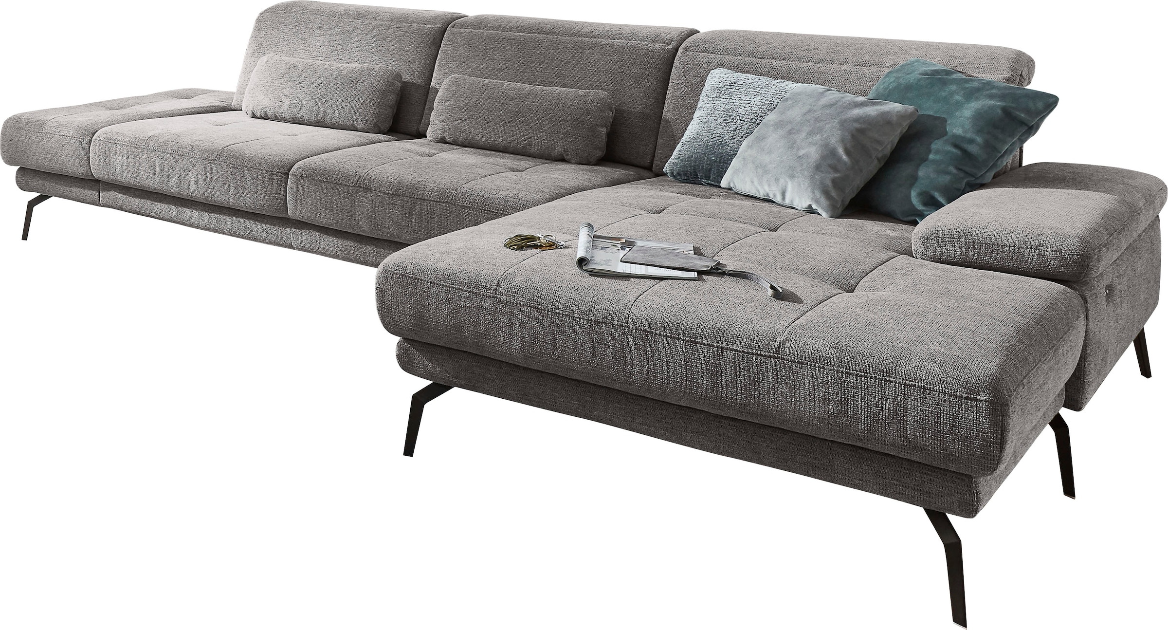 Die PlanBar Ecksofa »MP-IN20126 L-Form mit Kaltschaum-Polsterung«, mit Kopfteilverstellung, optional Sitztiefen- & Armteilverstellung